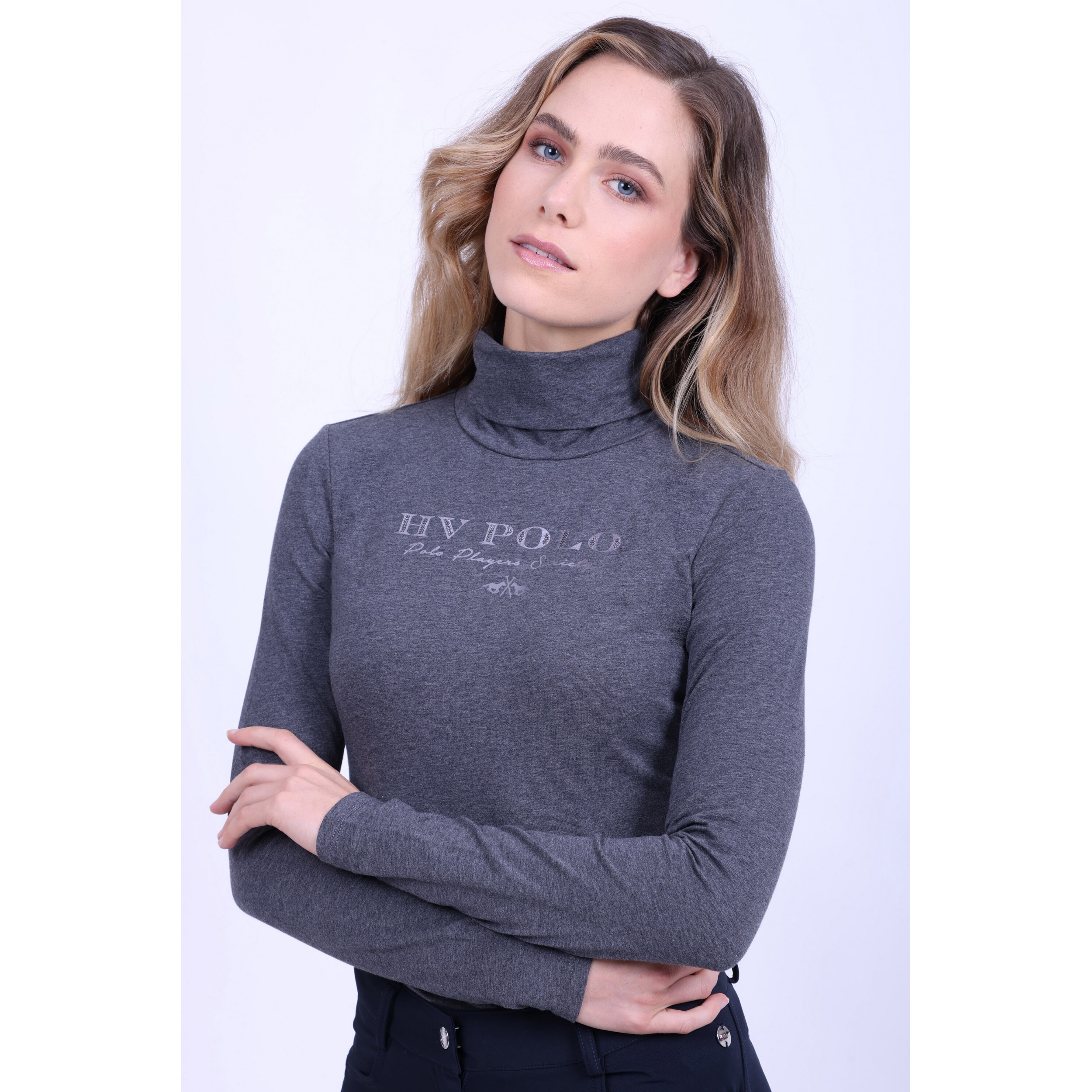 Damen Rollkragenpullover HVPAdeline antracite heather