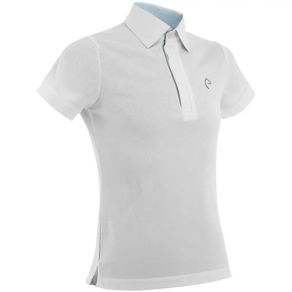 Kinder Mesh-Poloshirt EDY weiß