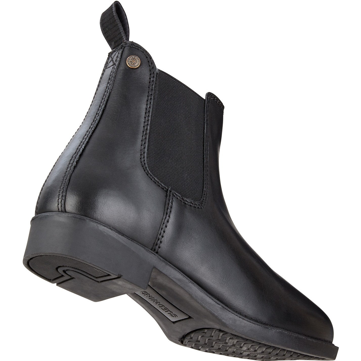 Kinder Jodhpur Reitstiefeletten NOVA Classic Echtleder schwarz