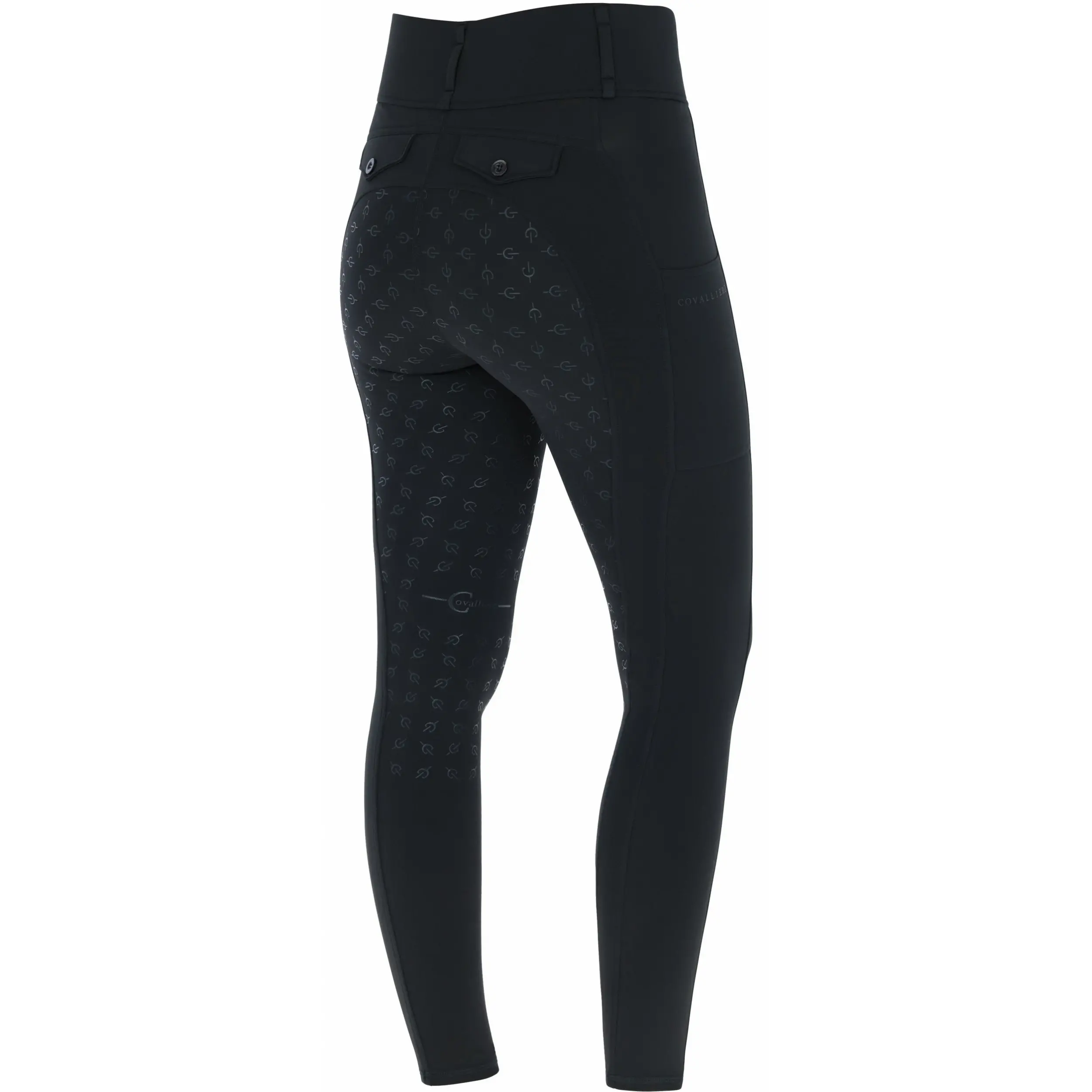 Damen Reitleggings Silikon Vollbesatz H/W24 black