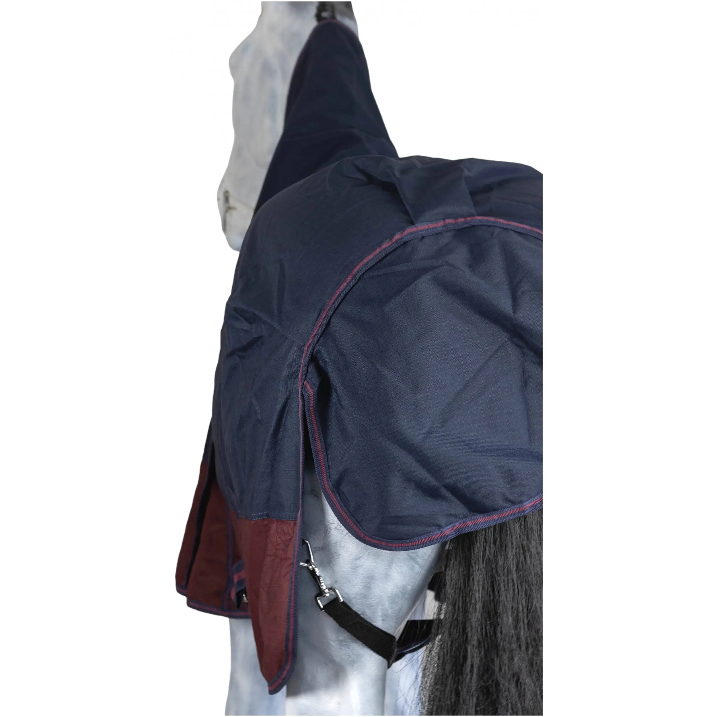 Weidedecke Full Neck Polarfleece 600D BASICLINE marine/kastanie - Posten