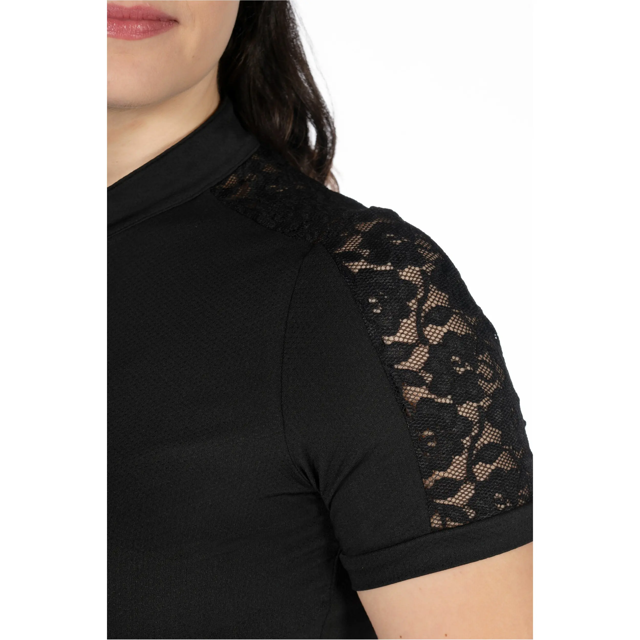 Damen Funktionsshirt Kurzarm NELLY schwarz