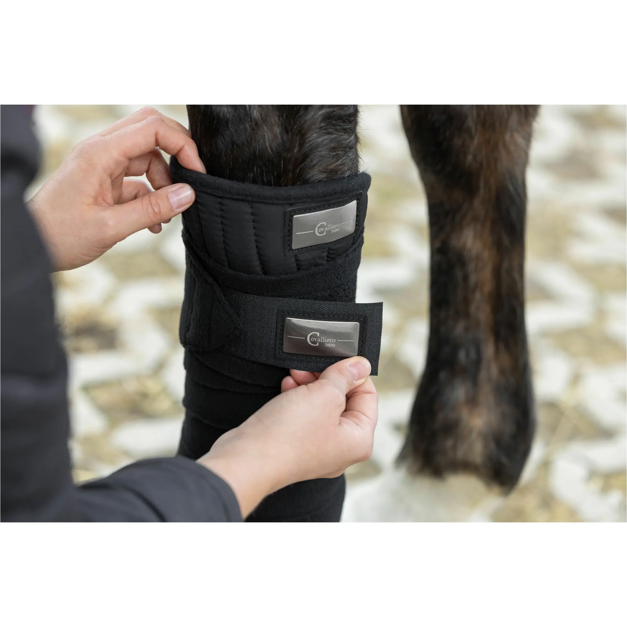 Bandagen (4er Set) CovallieroTherm schwarz 350cm