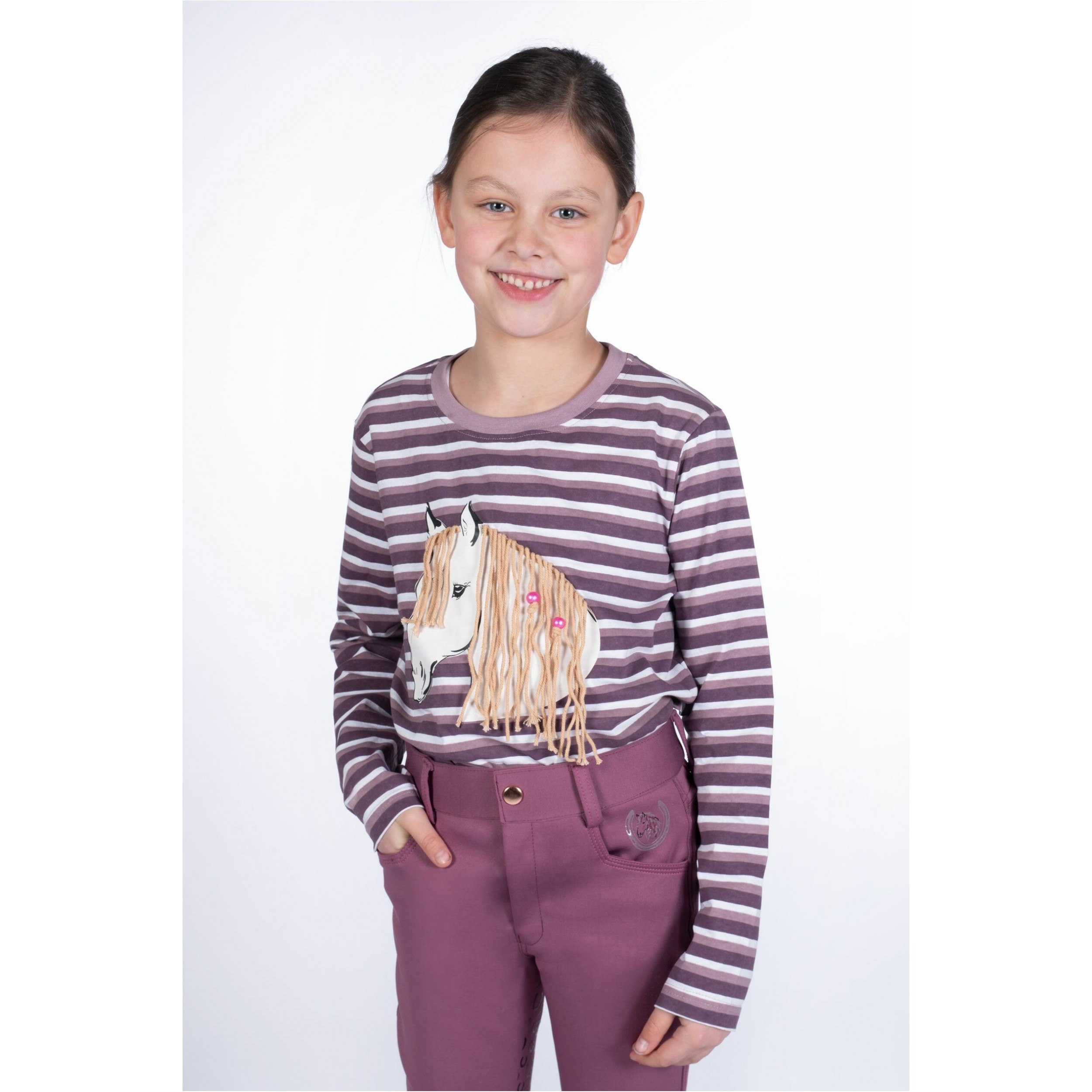 Kinder Langarmshirt ALVA lila