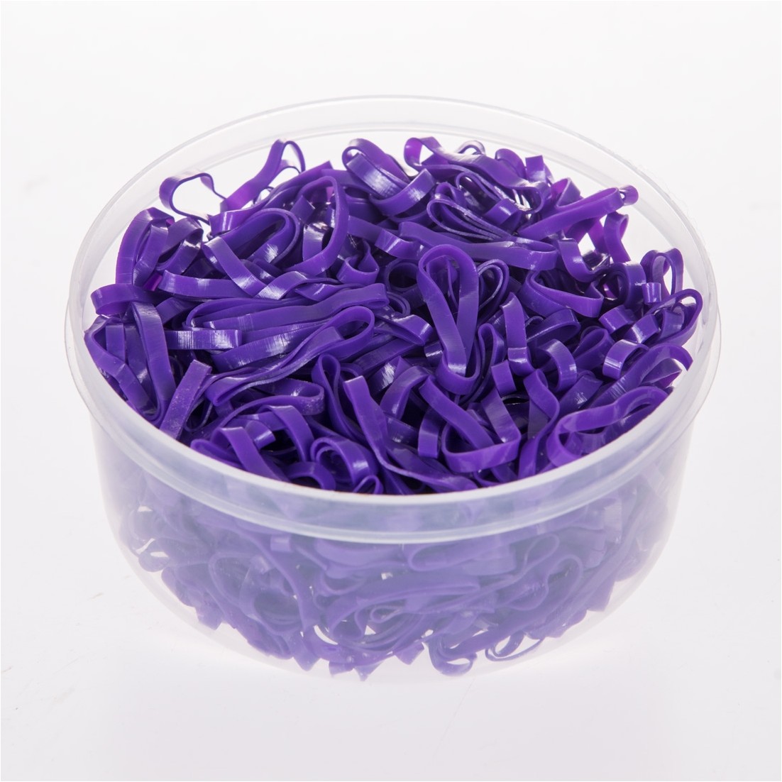 Mähnengummis aus Silikon (450 Stk.) violett