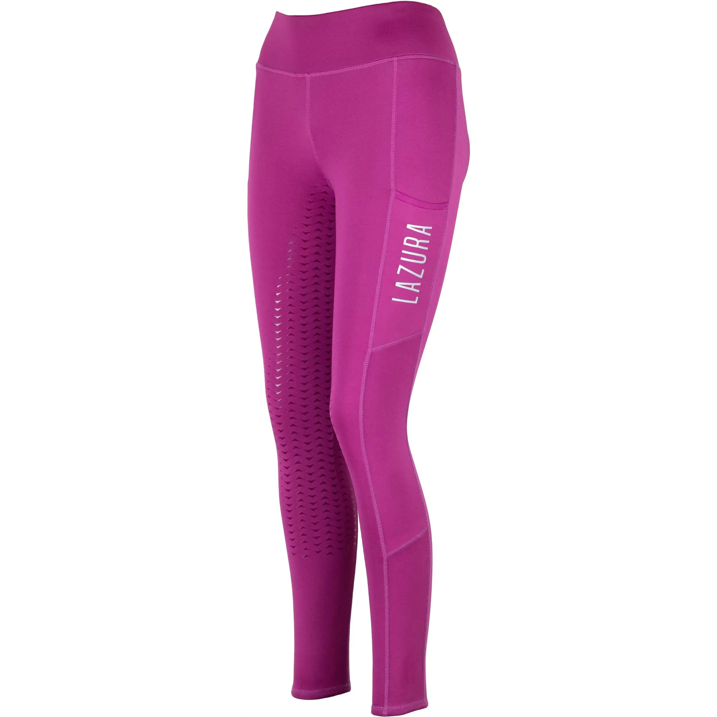 Kinder Reitleggings Silikon Vollbesatz EMILIA fuchsia