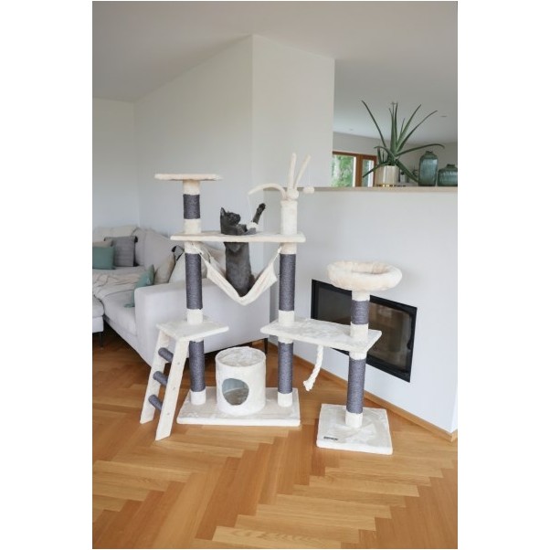 Kratzbaum CREATIV ADVENTURE beige/grau 150cm 