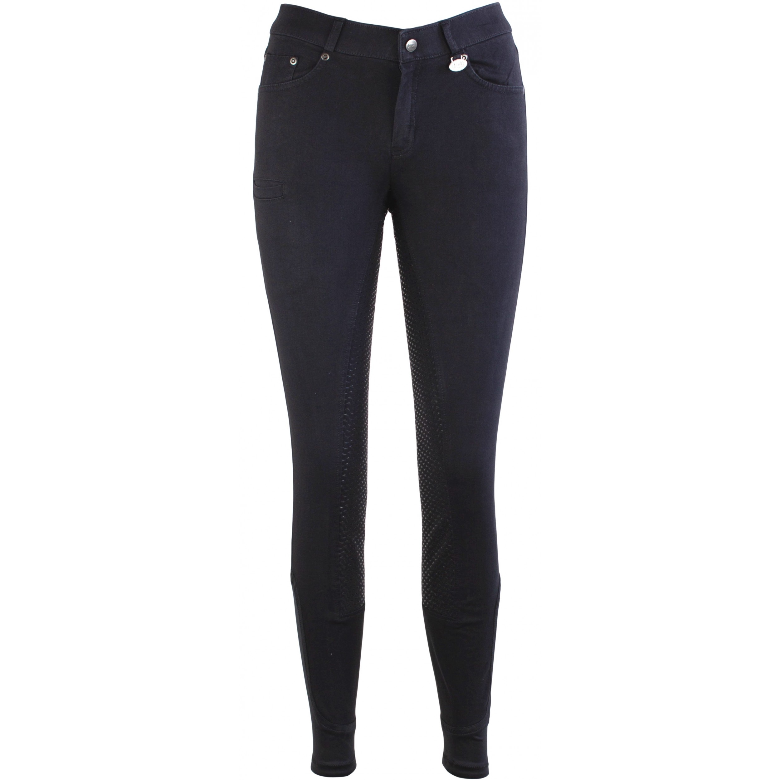 Damen Reithose Silikon Vollbesatz DORA Jeans schwarz