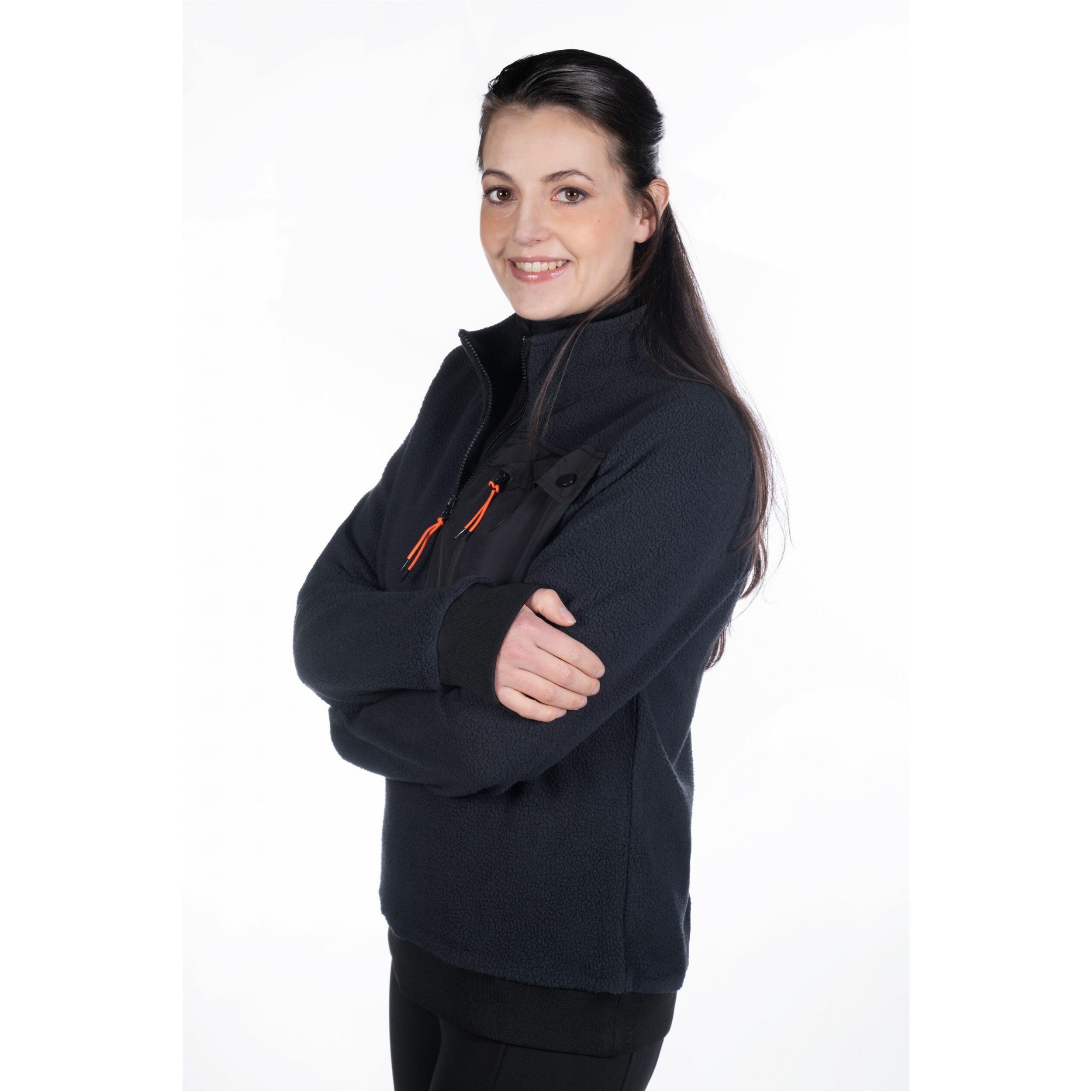 Unisex Pullover TEDDYFLEECE schwarz