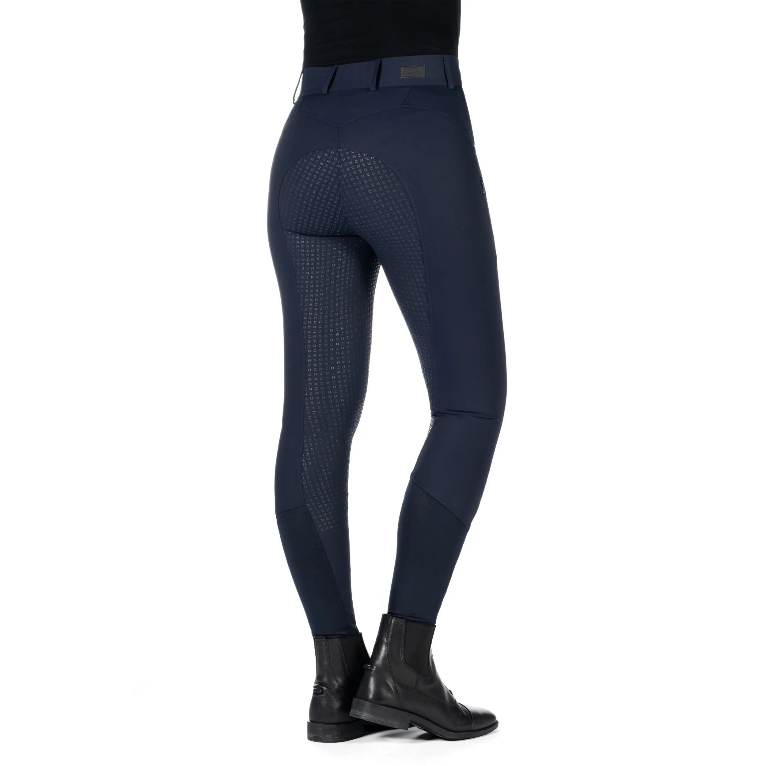 Damen Reithose Silikon Vollbesatz ARI MID RISE dunkelblau