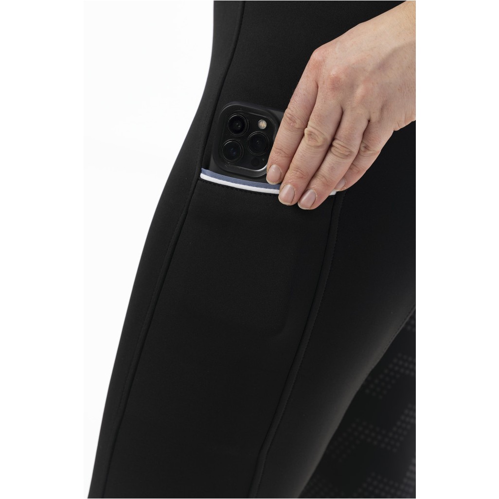 Kinder Reitleggings Silikon Vollbesatz AGADIR schwarz