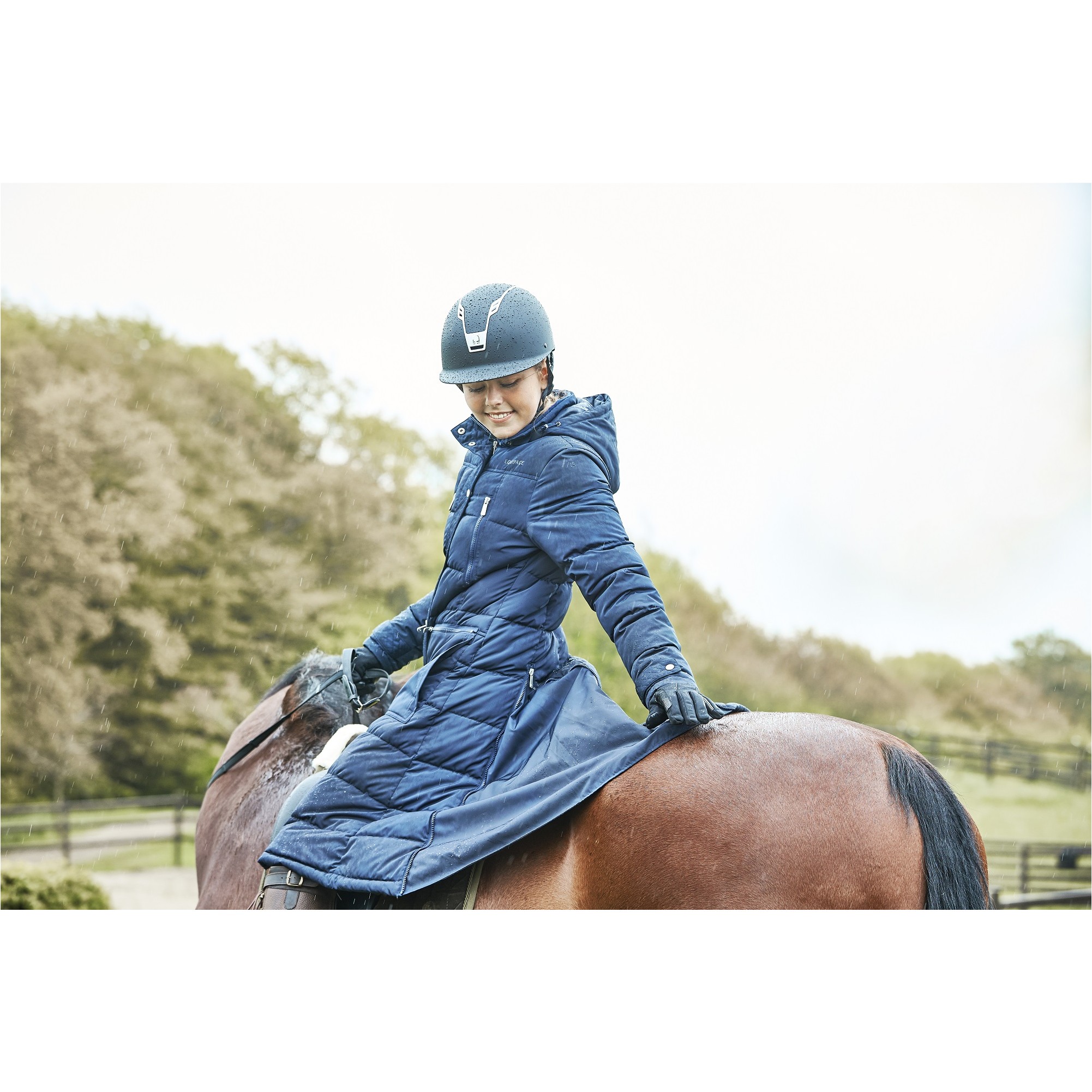 Damen Reitmantel CANDICE navy