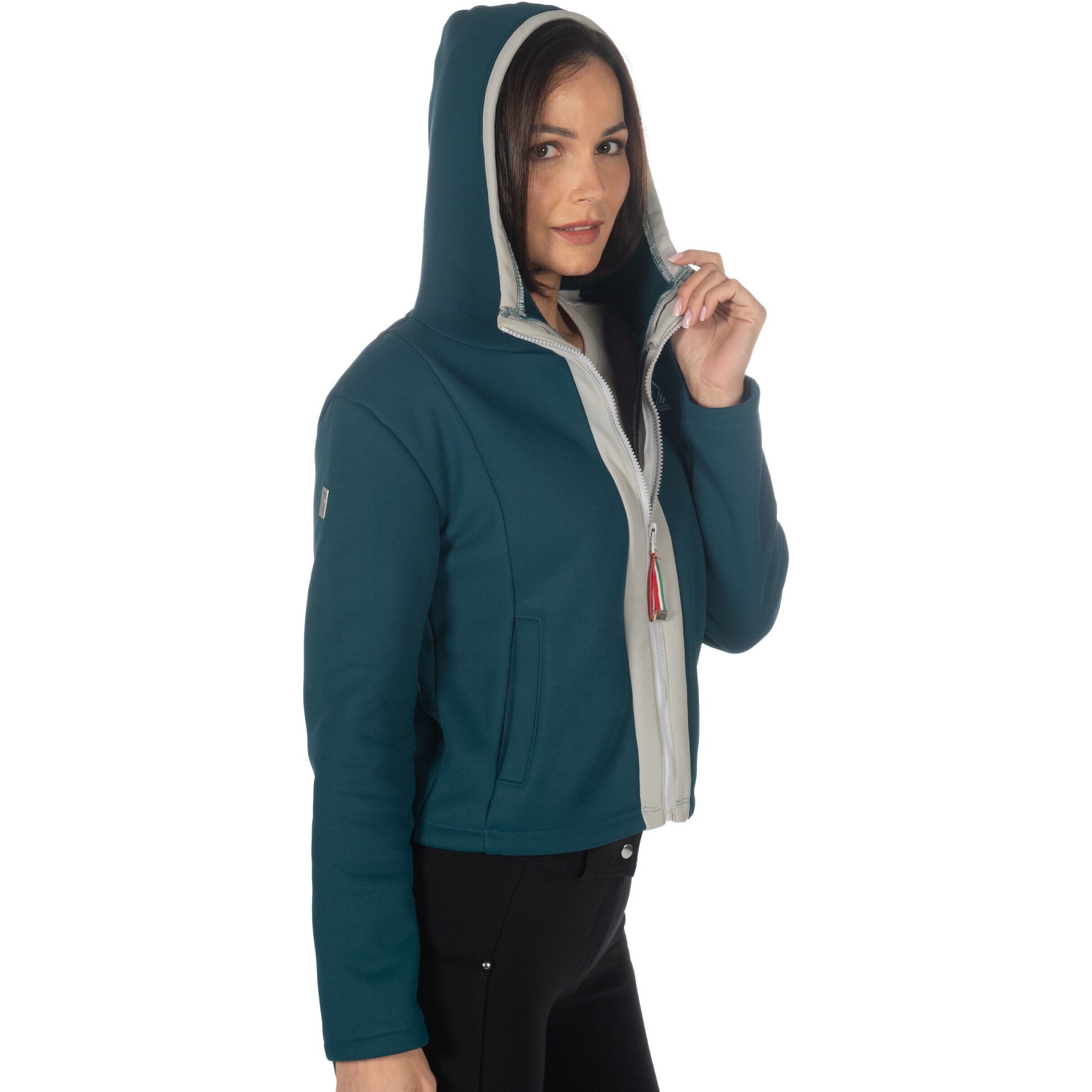 Damen Sweatjacke LIVIGNO dunkelgrün