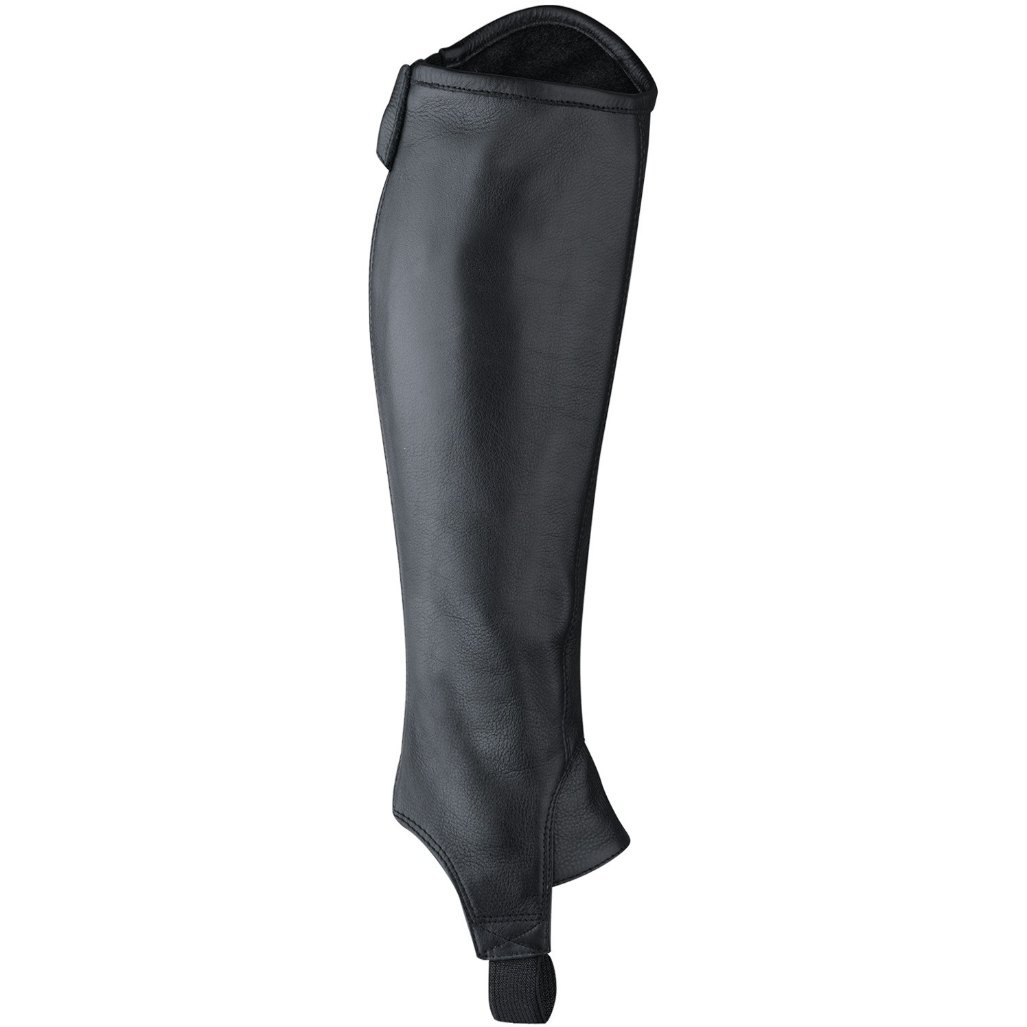 Lederchaps CLASSIC schwarz