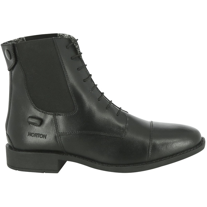 Winter Reitstiefeletten LACETS Leder schwarz