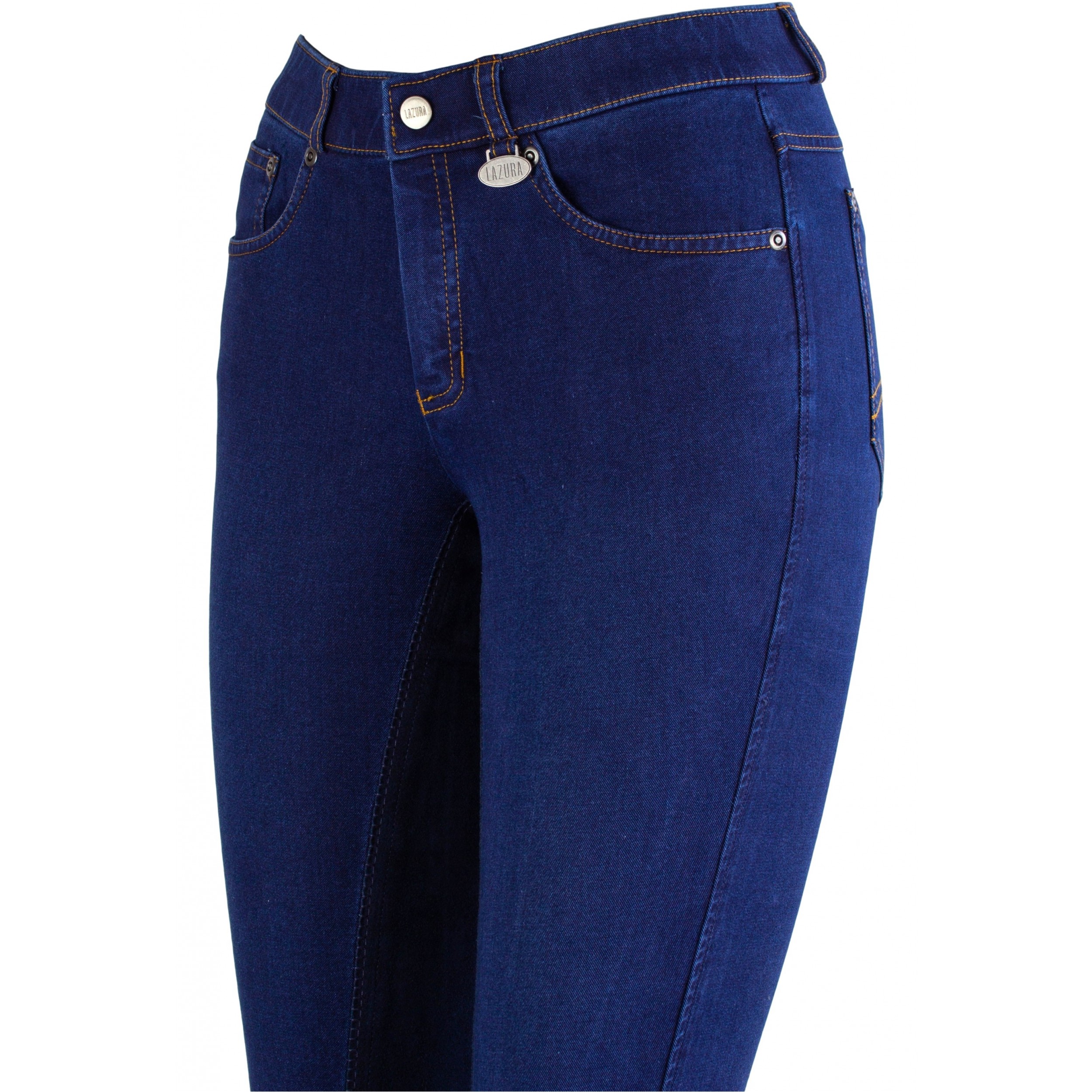 Damen Jodhpur Reithose Vollbesatz DINA Jeans jeansblau/nachtblau