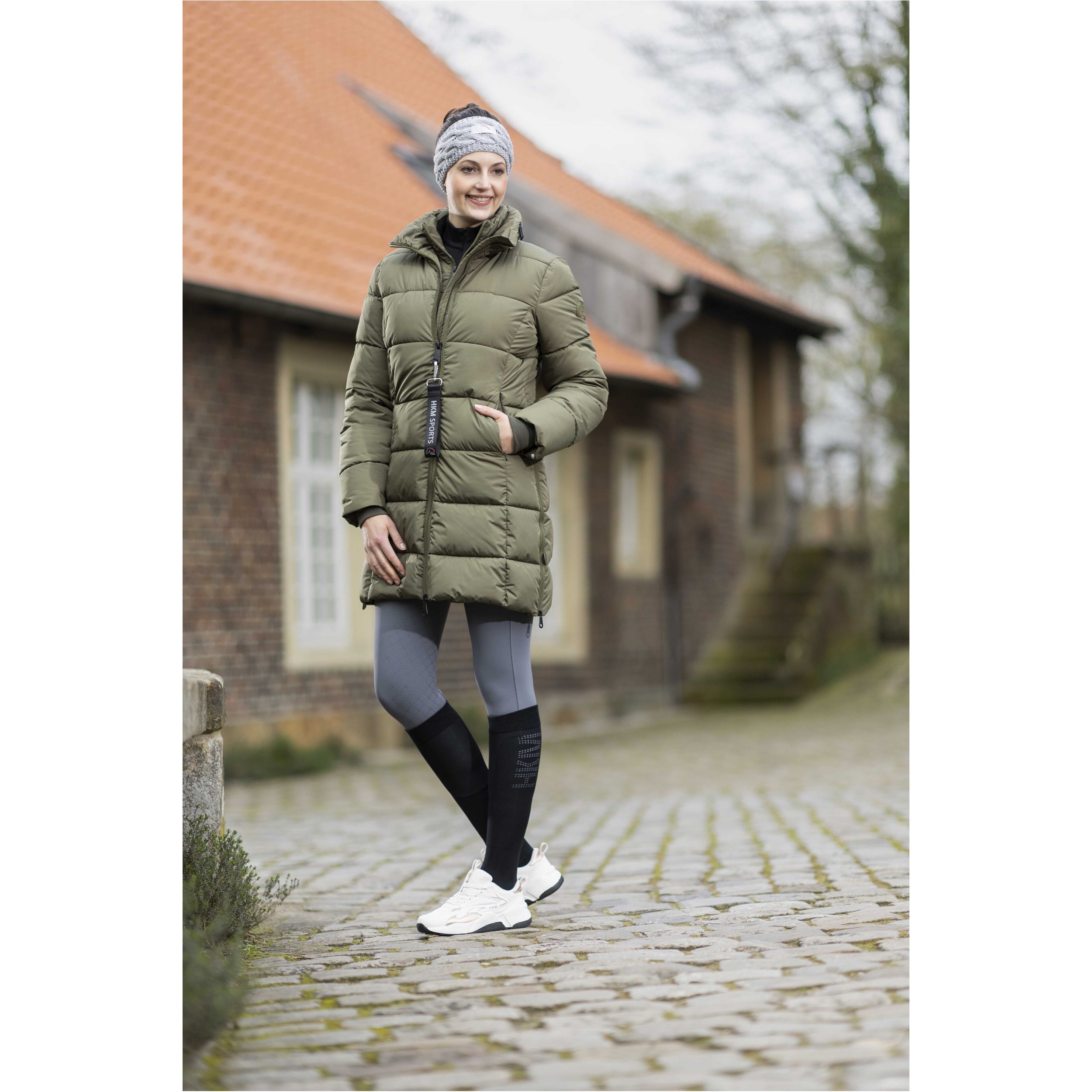 Winter Damen Reitjacke 2 in 1 DAKOTA khaki