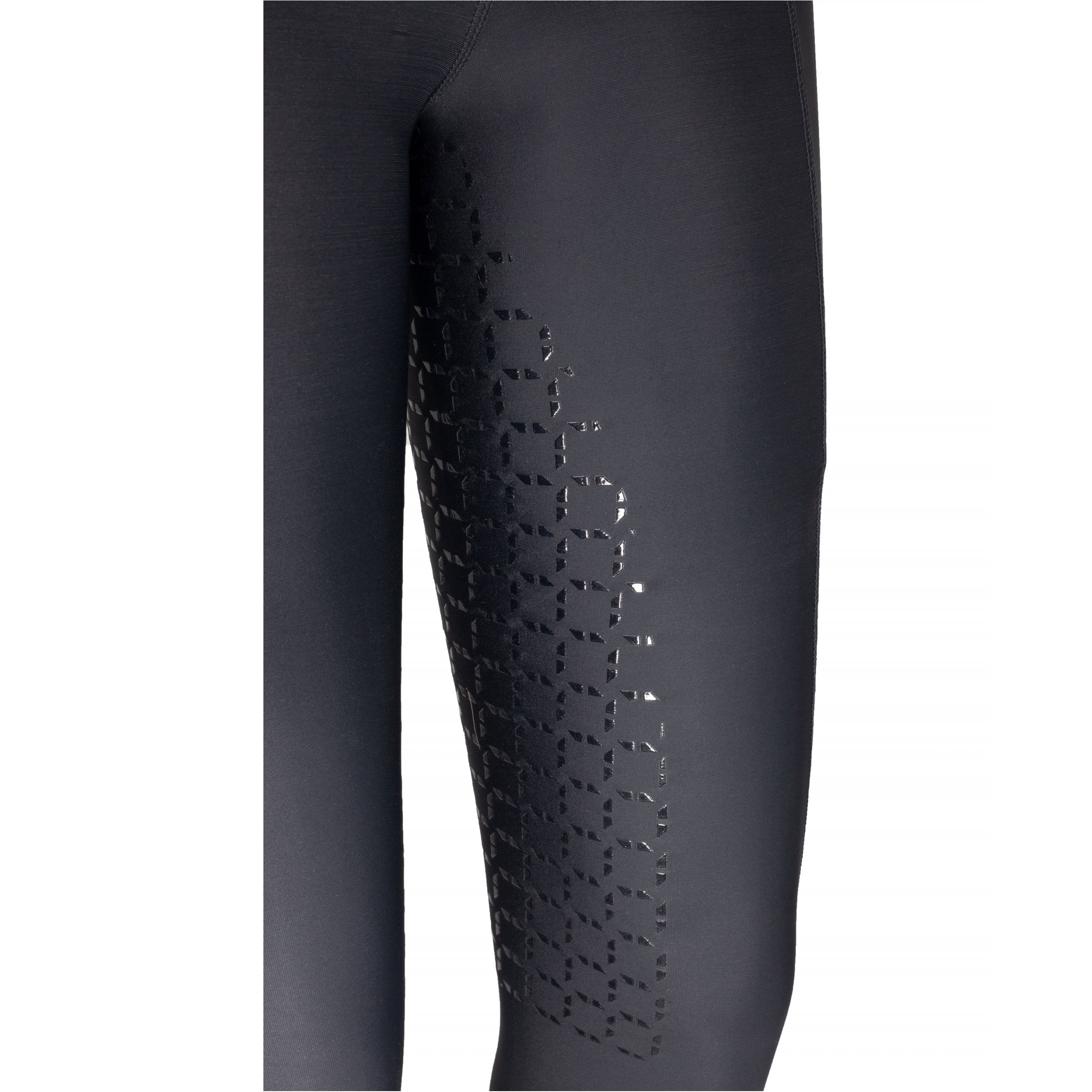 Damen Reitleggings Silikon Vollbesatz MESH schwarz