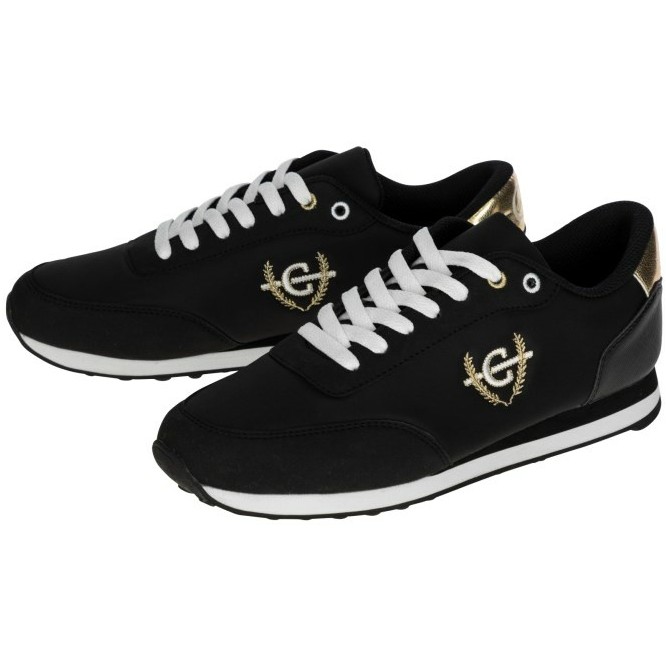 Damen Sneaker schwarz/gold