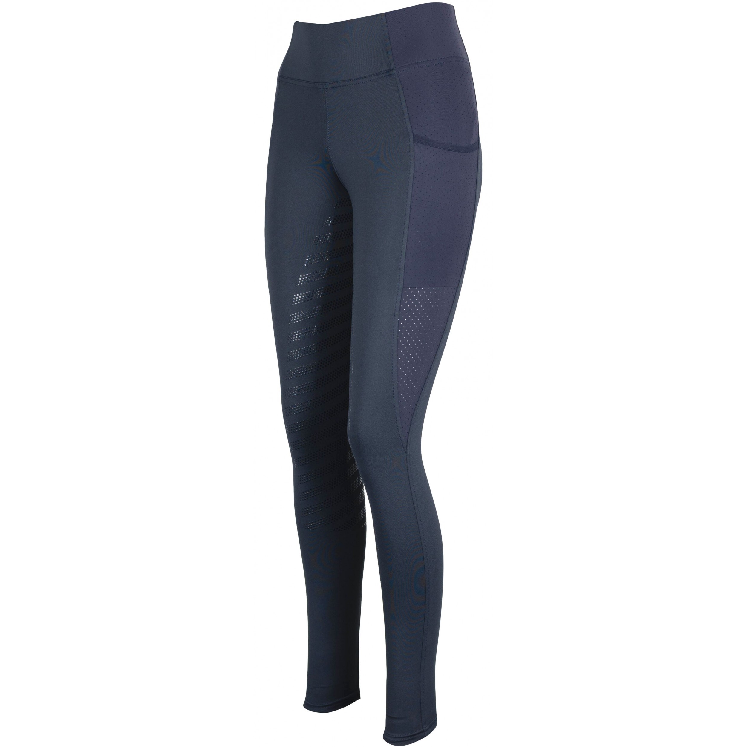 Sommer Kinder Reitleggings Silikon Vollbesatz LEA dark navy