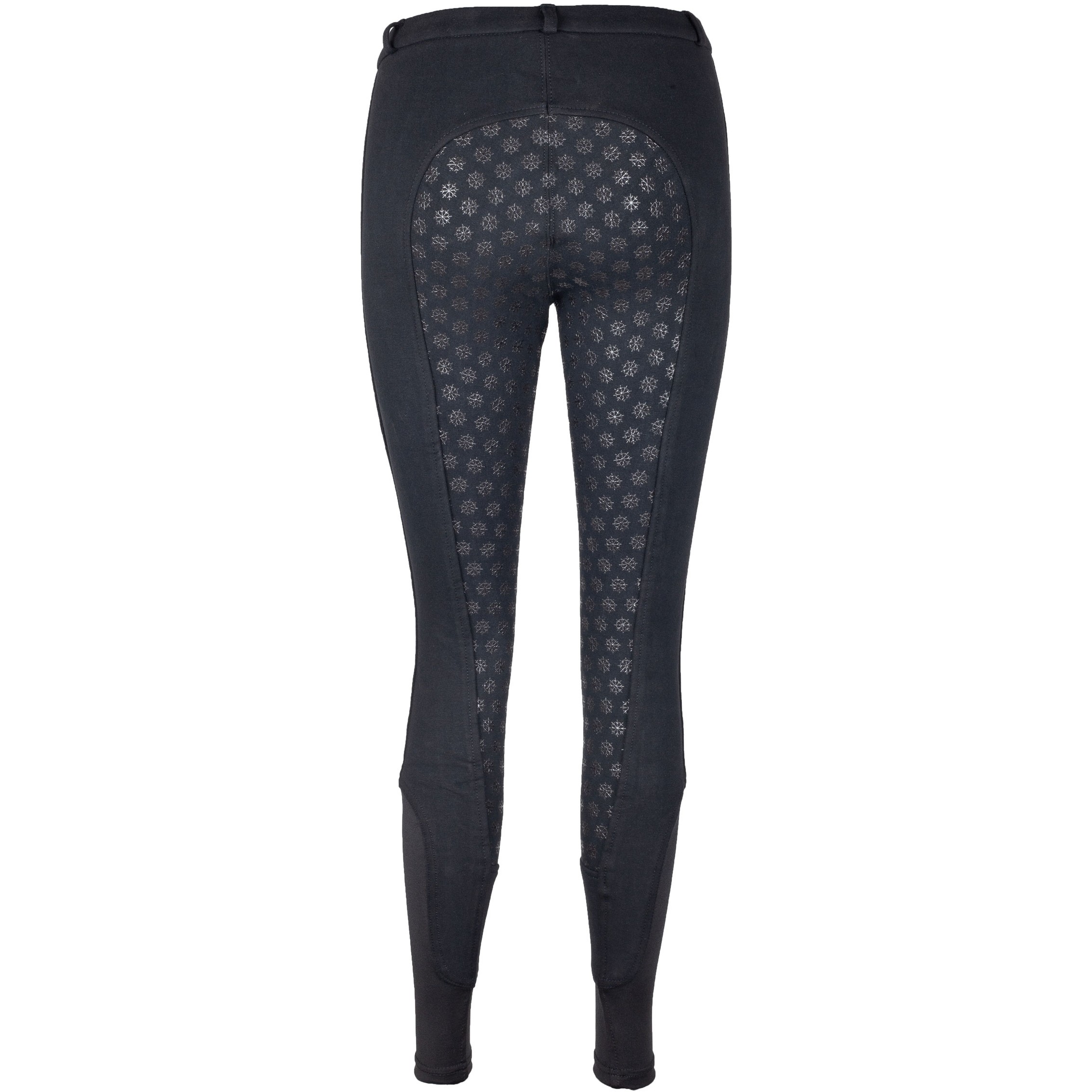 Winter Damen Reithose Silikon Vollbesatz FUN SPORT schwarz