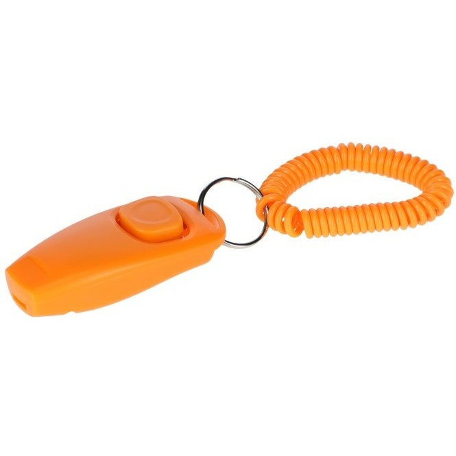 Clicker und Pfeife 2in1 orange