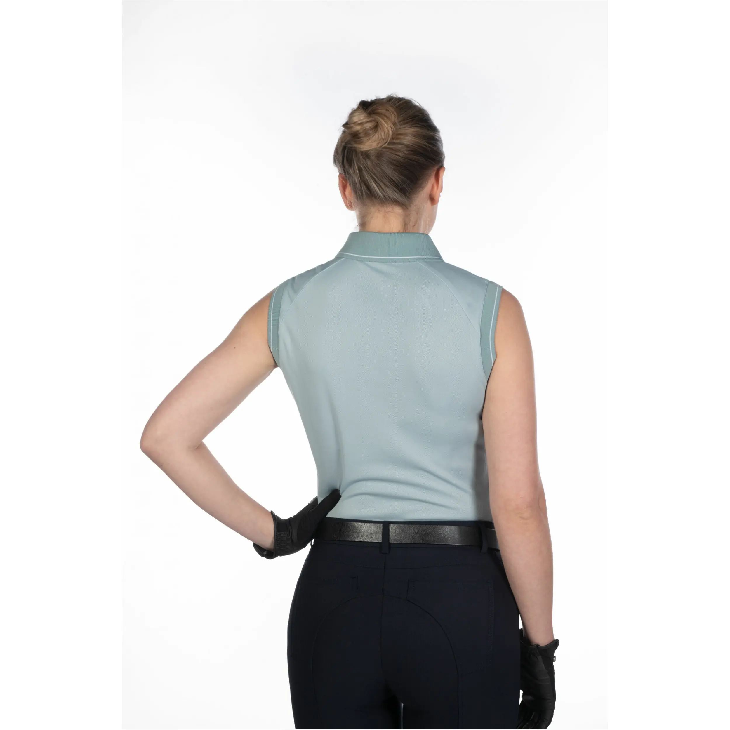 Damen Poloshirt ärmellos CATHERINE hellblau