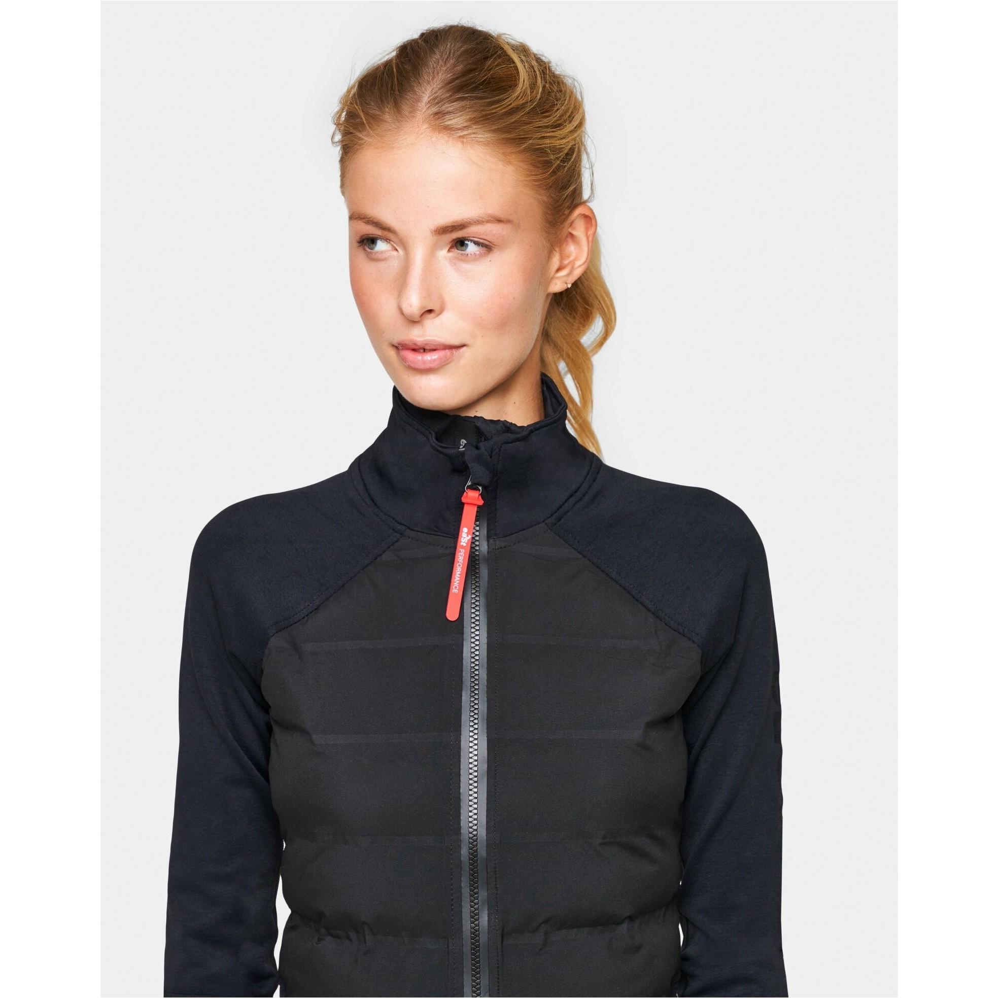 Damen Reitjacke HYBRID JERSEY schwarz