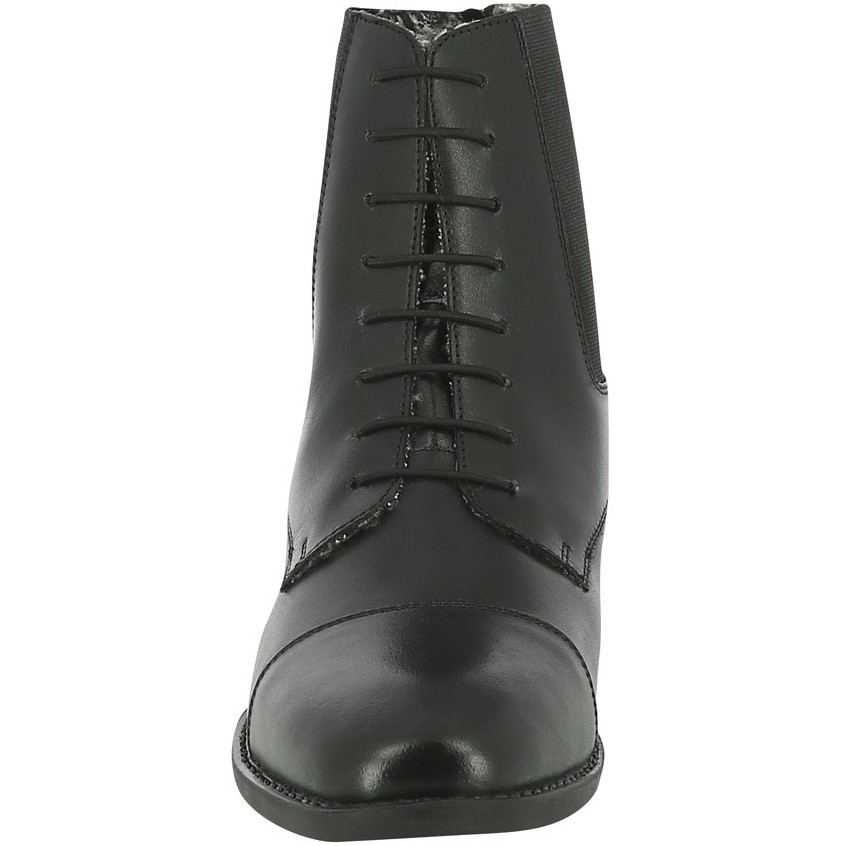 Winter Reitstiefeletten LACETS Leder schwarz