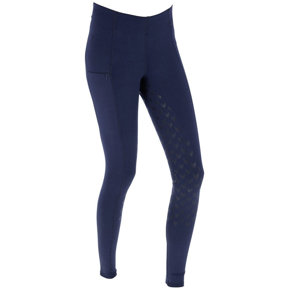 Damen Reitleggings Silikon Vollbesatz EQUONA dunkelblau