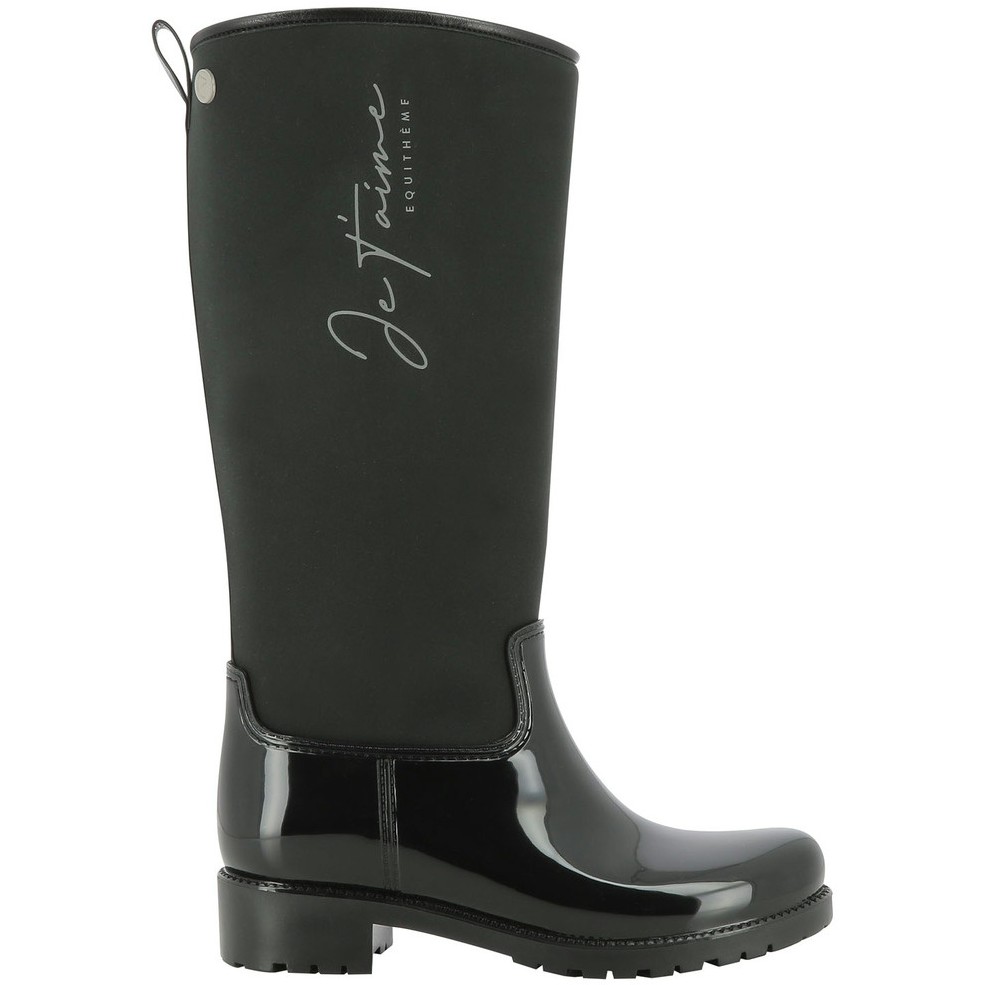 Damen Regenstiefel JE T'AIME schwarz