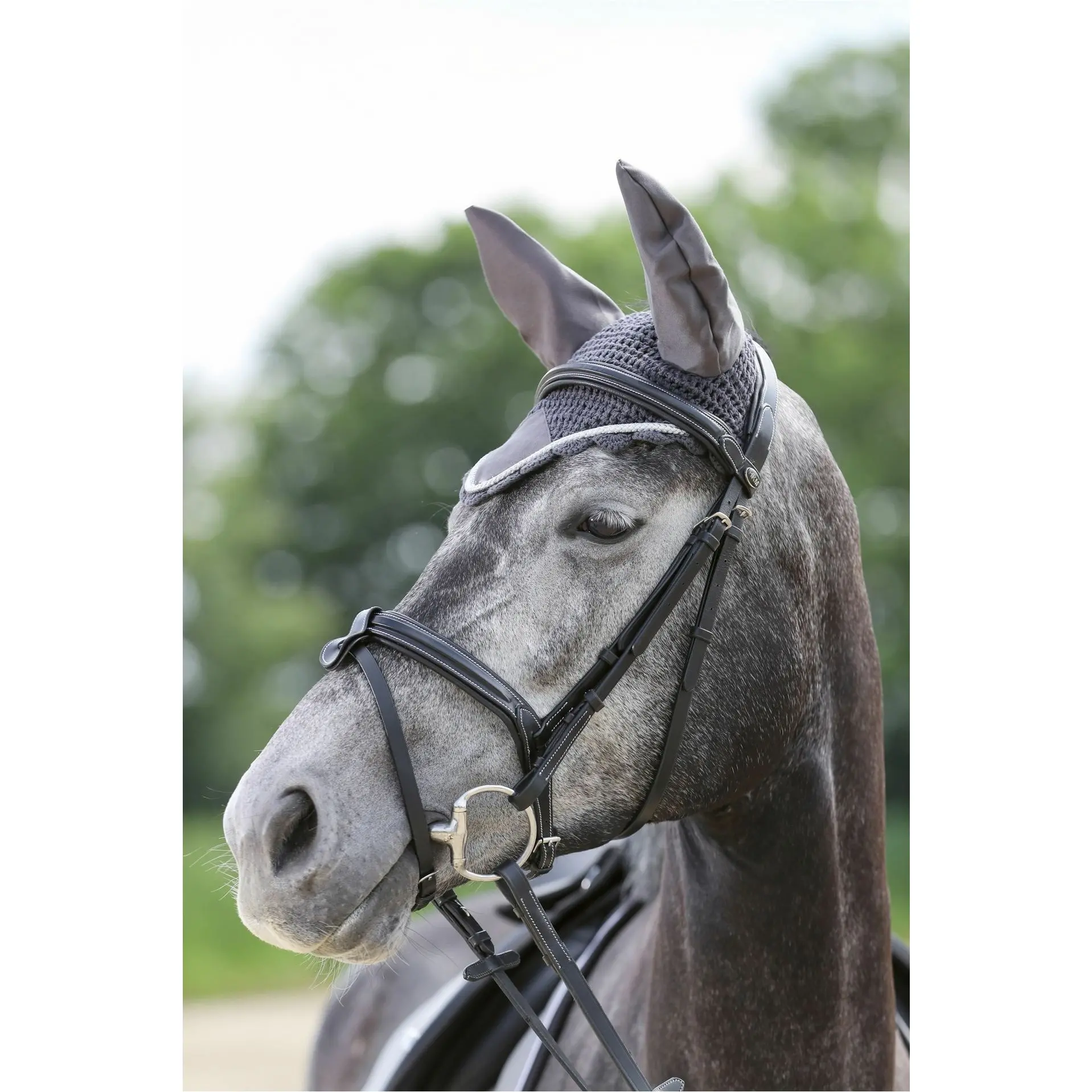 Fliegenhaube grau/silber