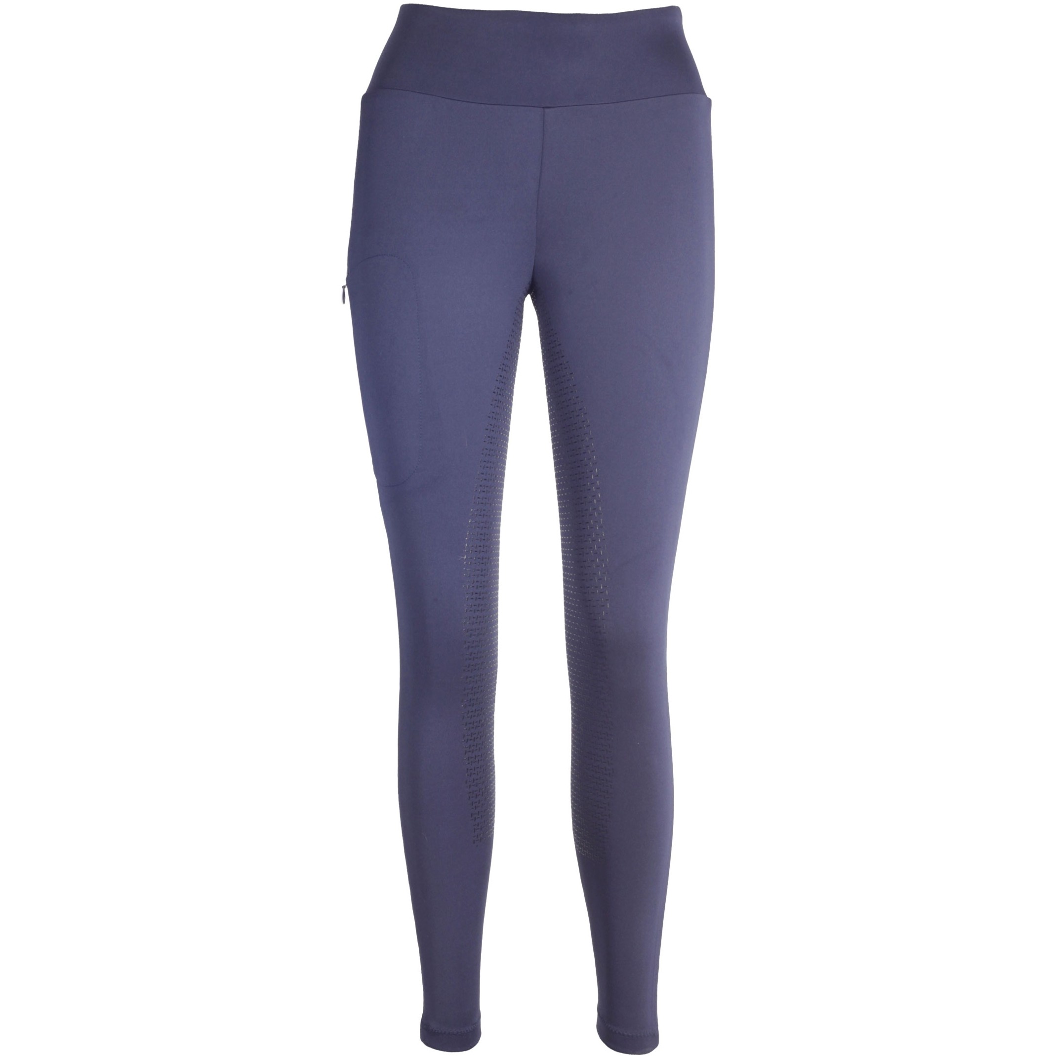 Damen Reitleggings Silikon Vollbesatz ODESSA marine/grau