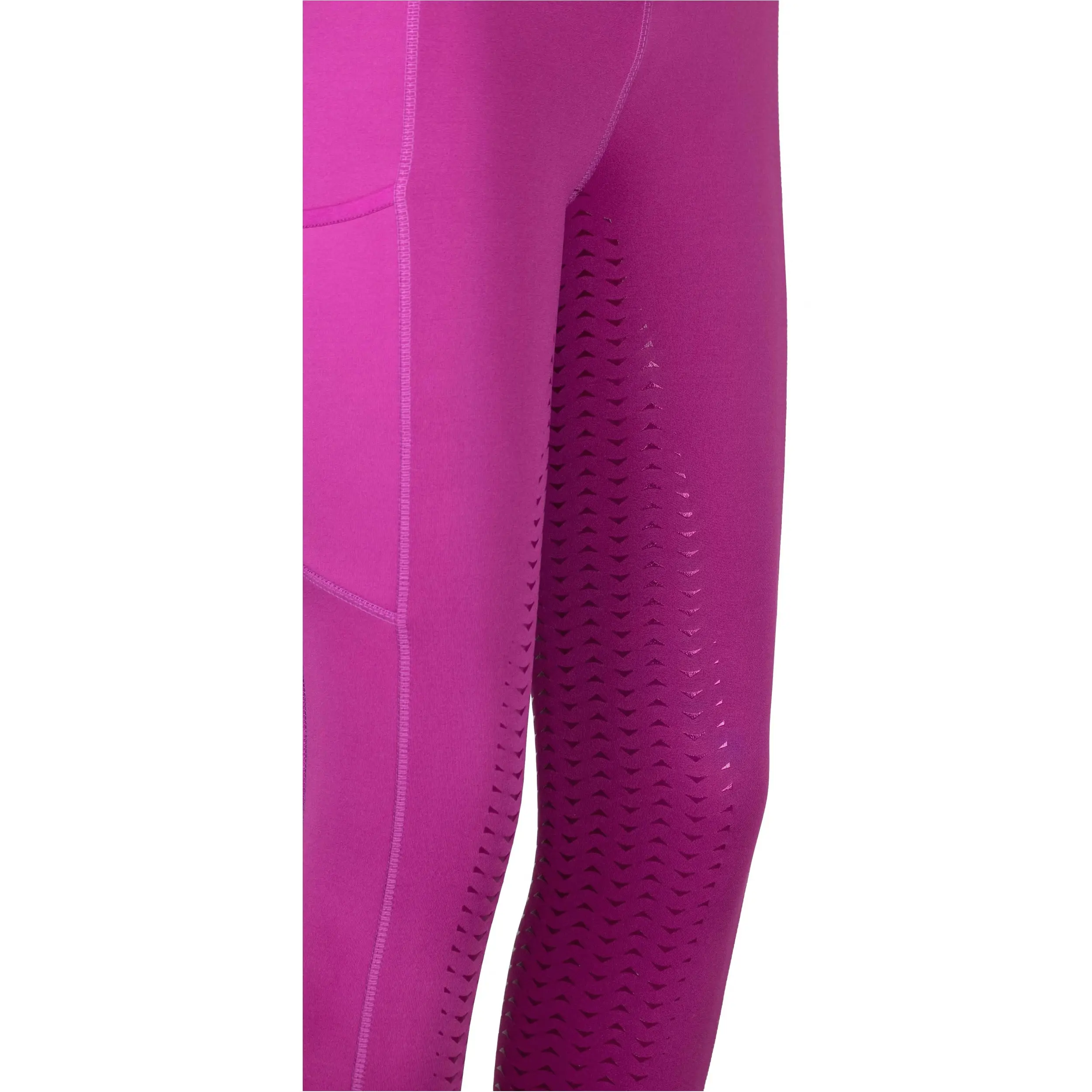 Damen Reitleggings Silikon Vollbesatz EMILIA fuchsia