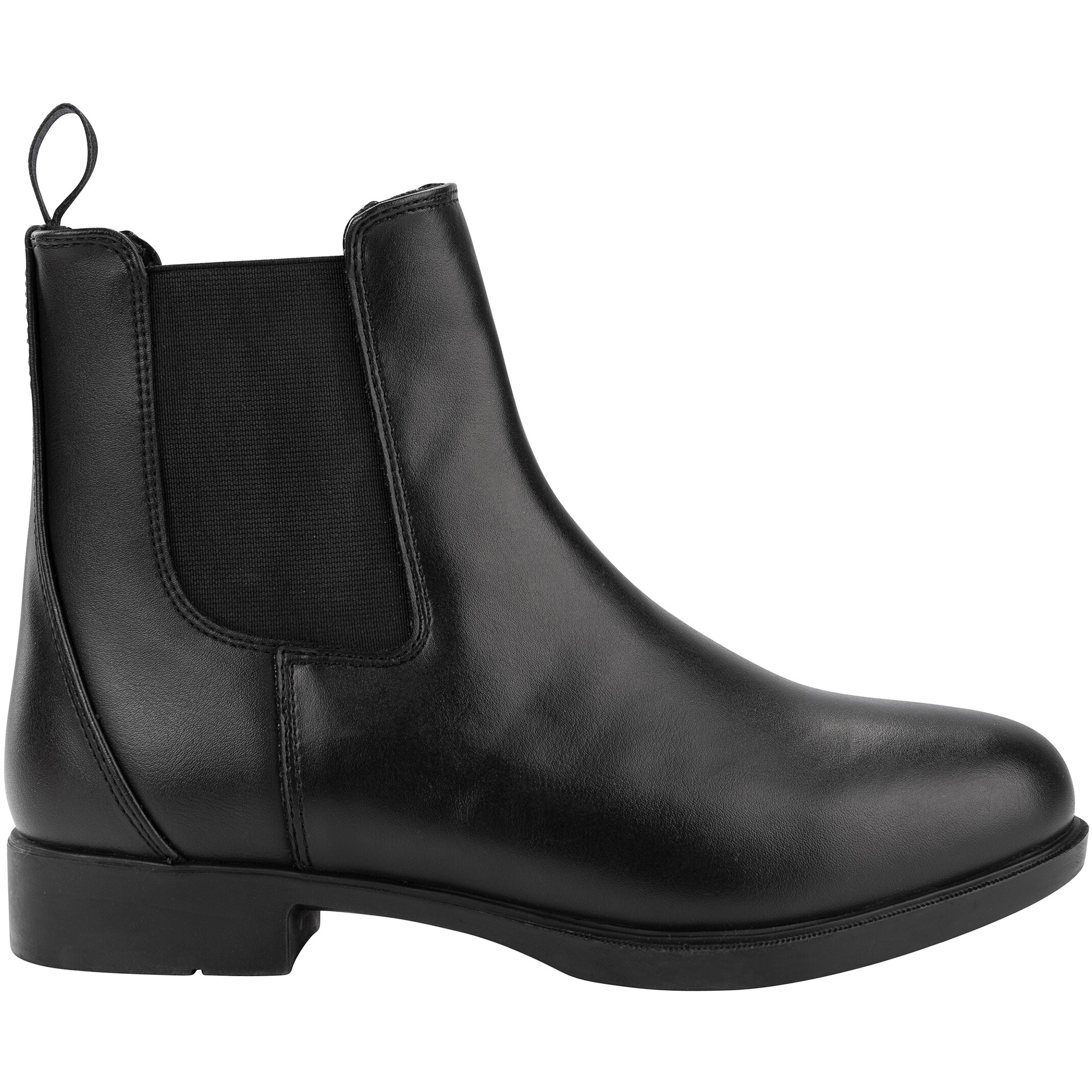 Winter Jodhpur Reitstiefeletten Kunstleder schwarz