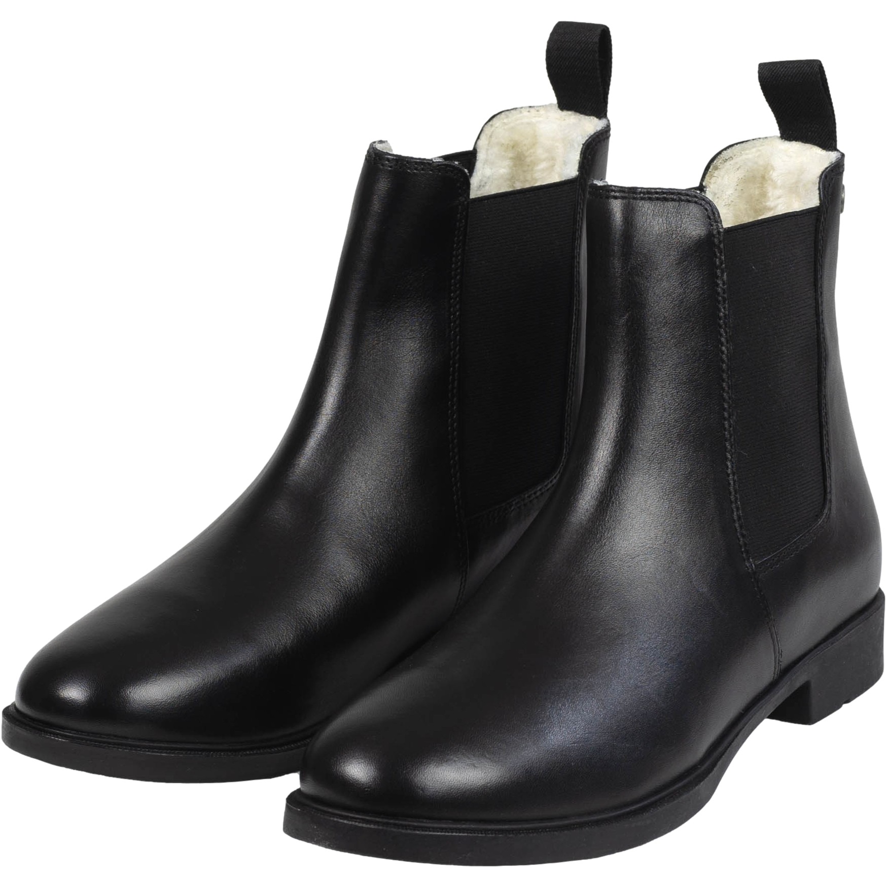 Winter Jodhpur Reitstiefeletten BASIC PLUS Echtleder schwarz 