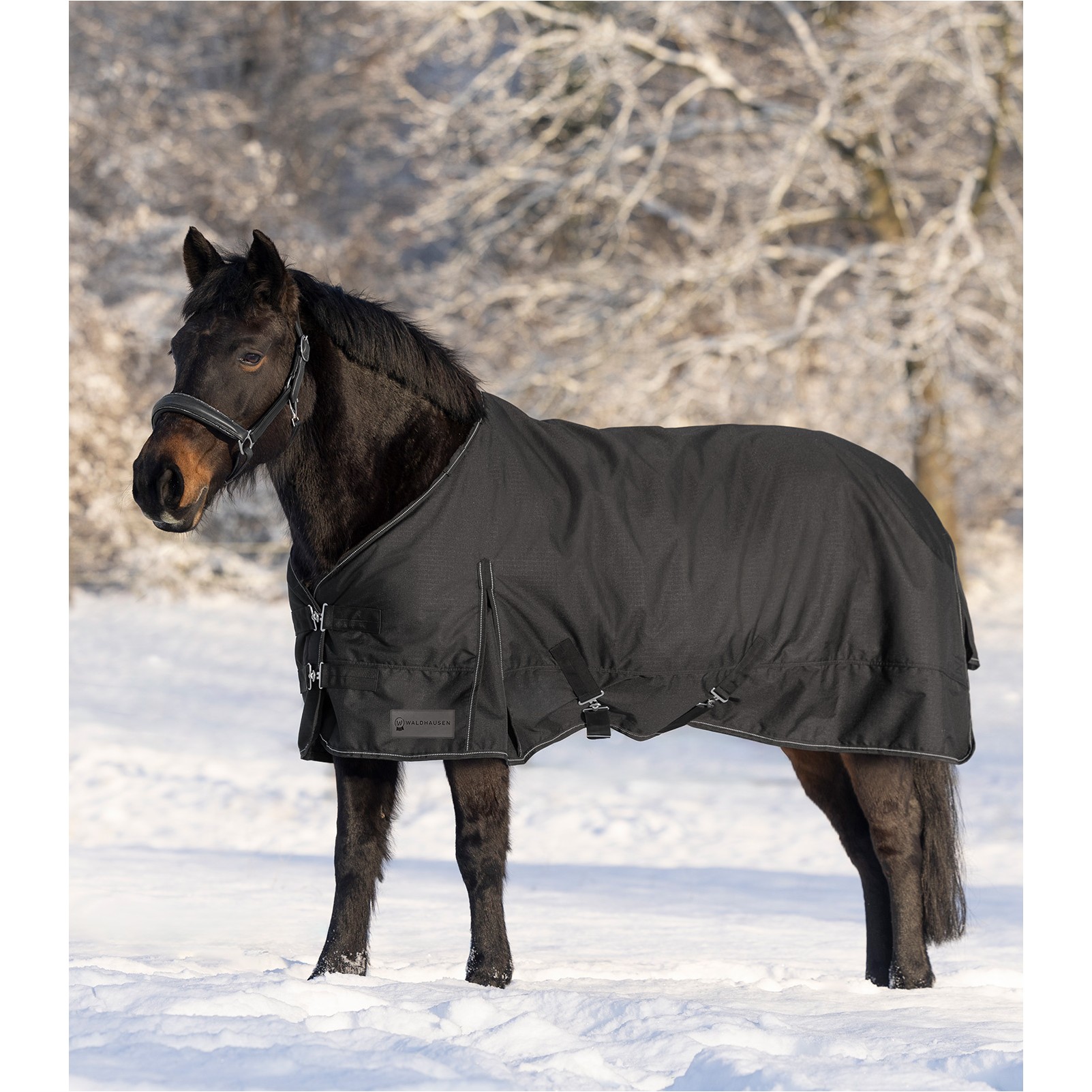 Outdoordecke Fleece 600D NORDIC schwarz