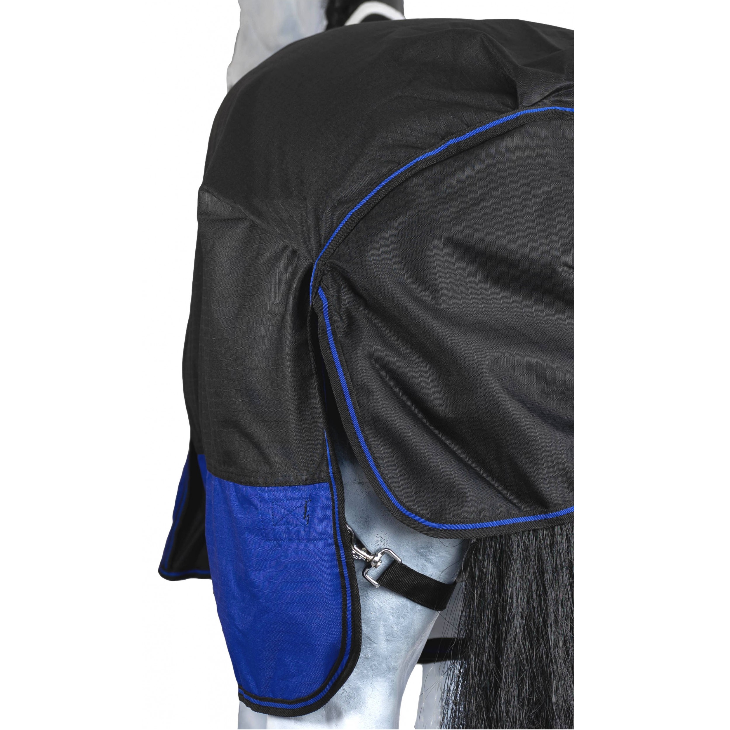 Weidedecke Polarfleece 600D BASICLINE schwarz/royalblau - Posten