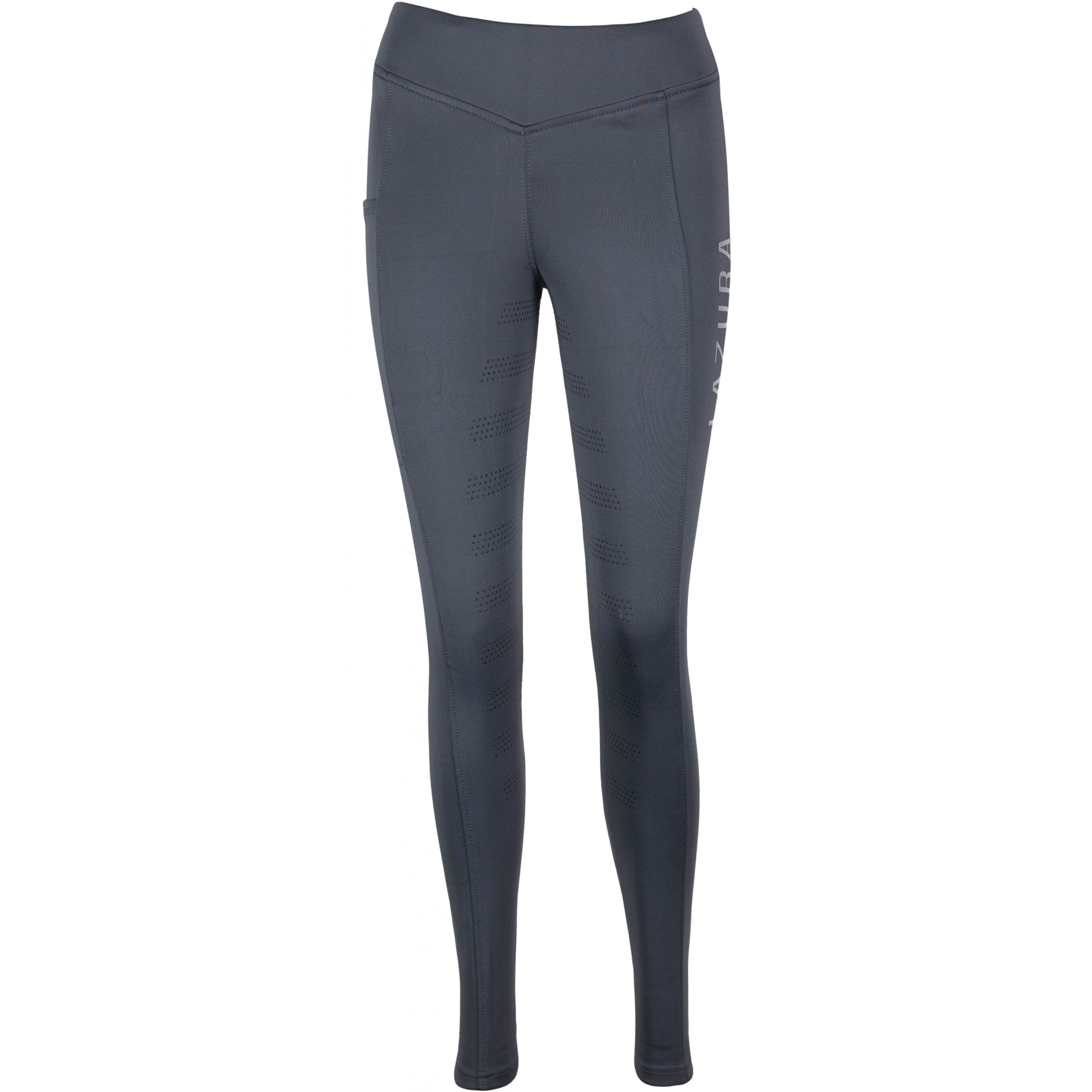 Damen Reitleggings Silikon Vollbesatz ARIELLA graphit