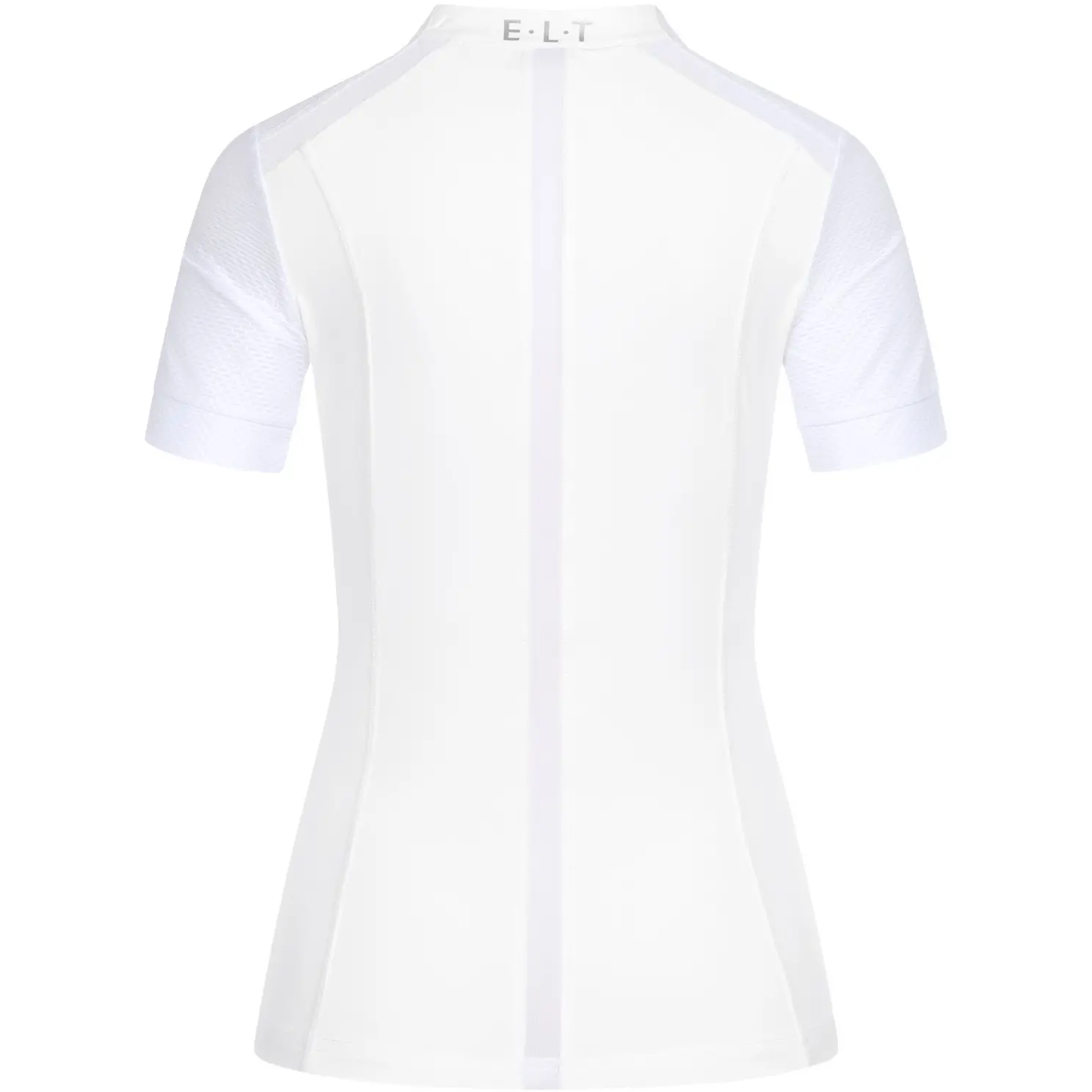 Damen Funktions-Zip-Shirt NANCY mit Mesheinsätzen weiß