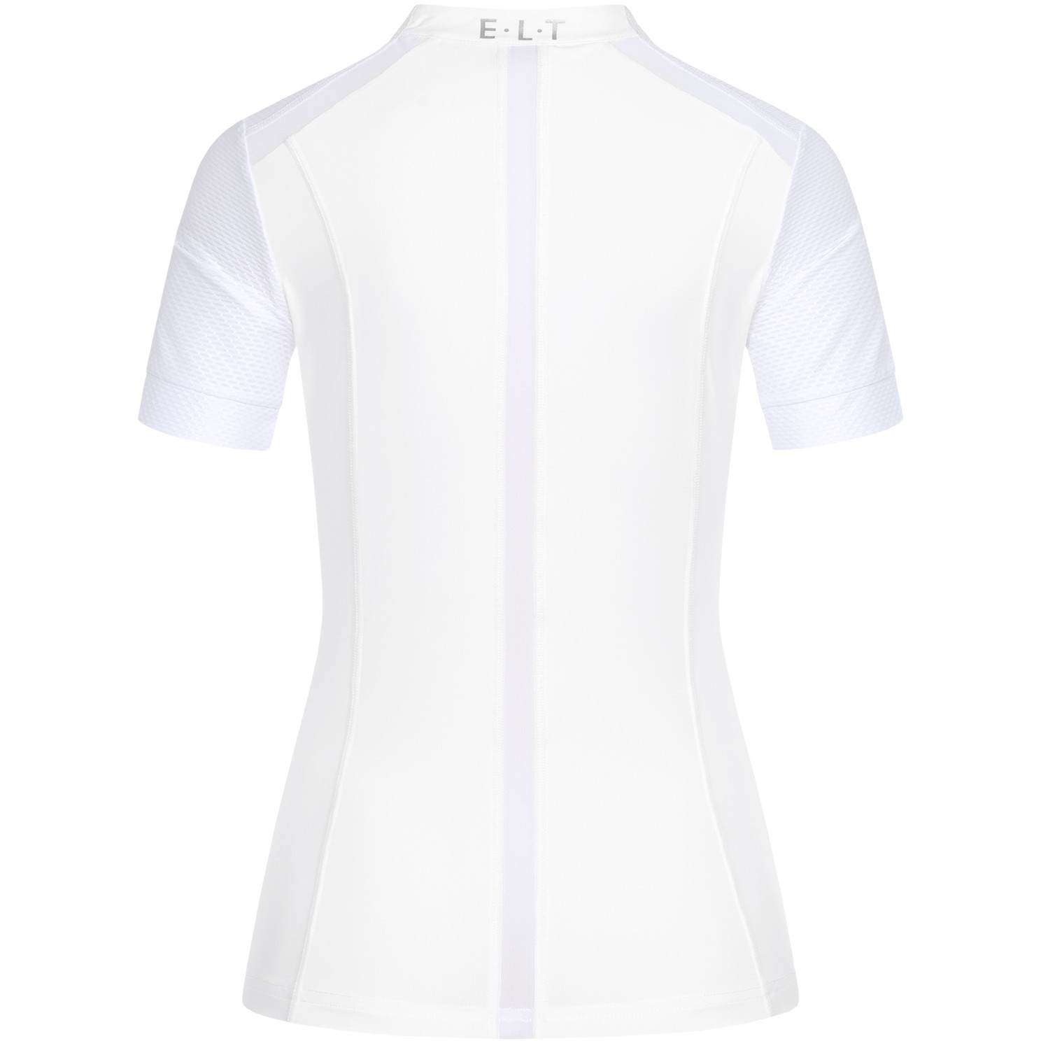 Damen Funktions-Zip-Shirt NANCY mit Mesheinsätzen weiß