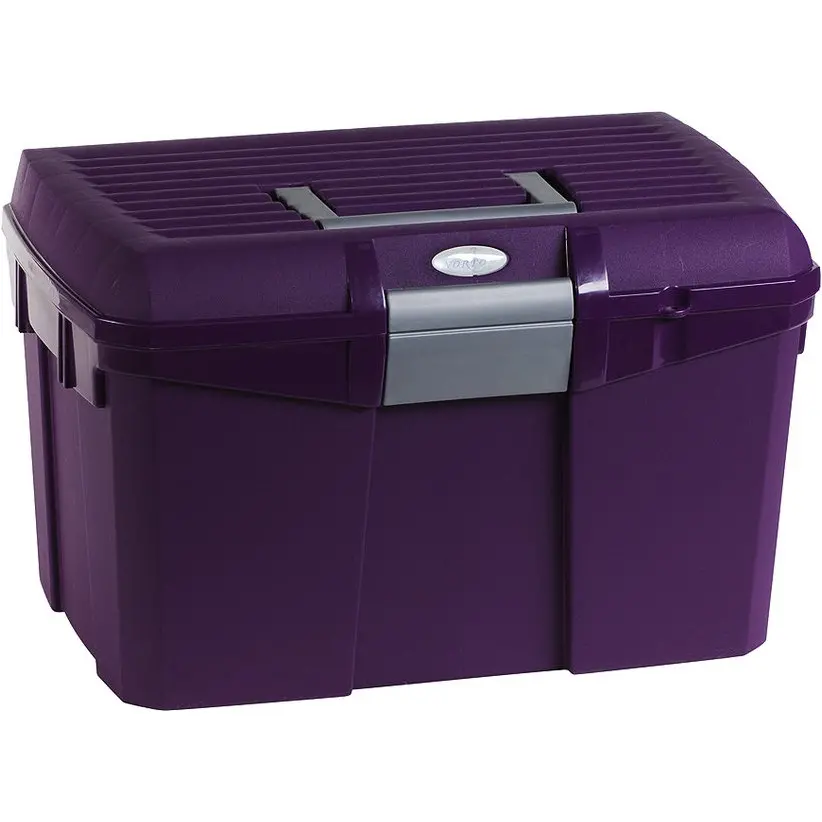 Putzbox violett/grau 40x27,5x24,5cm