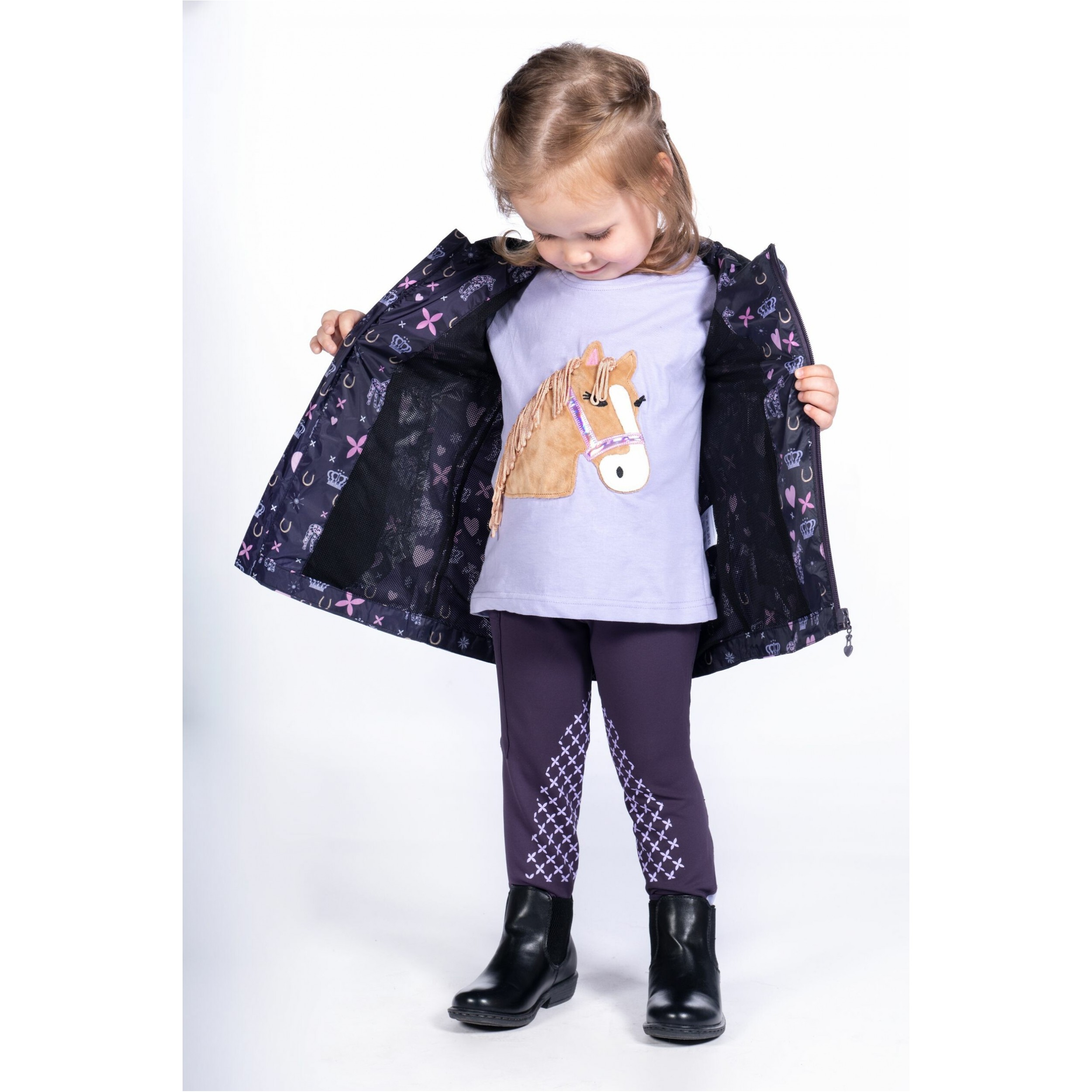 Kinder T-Shirt LOLA FLUFFY lavendel