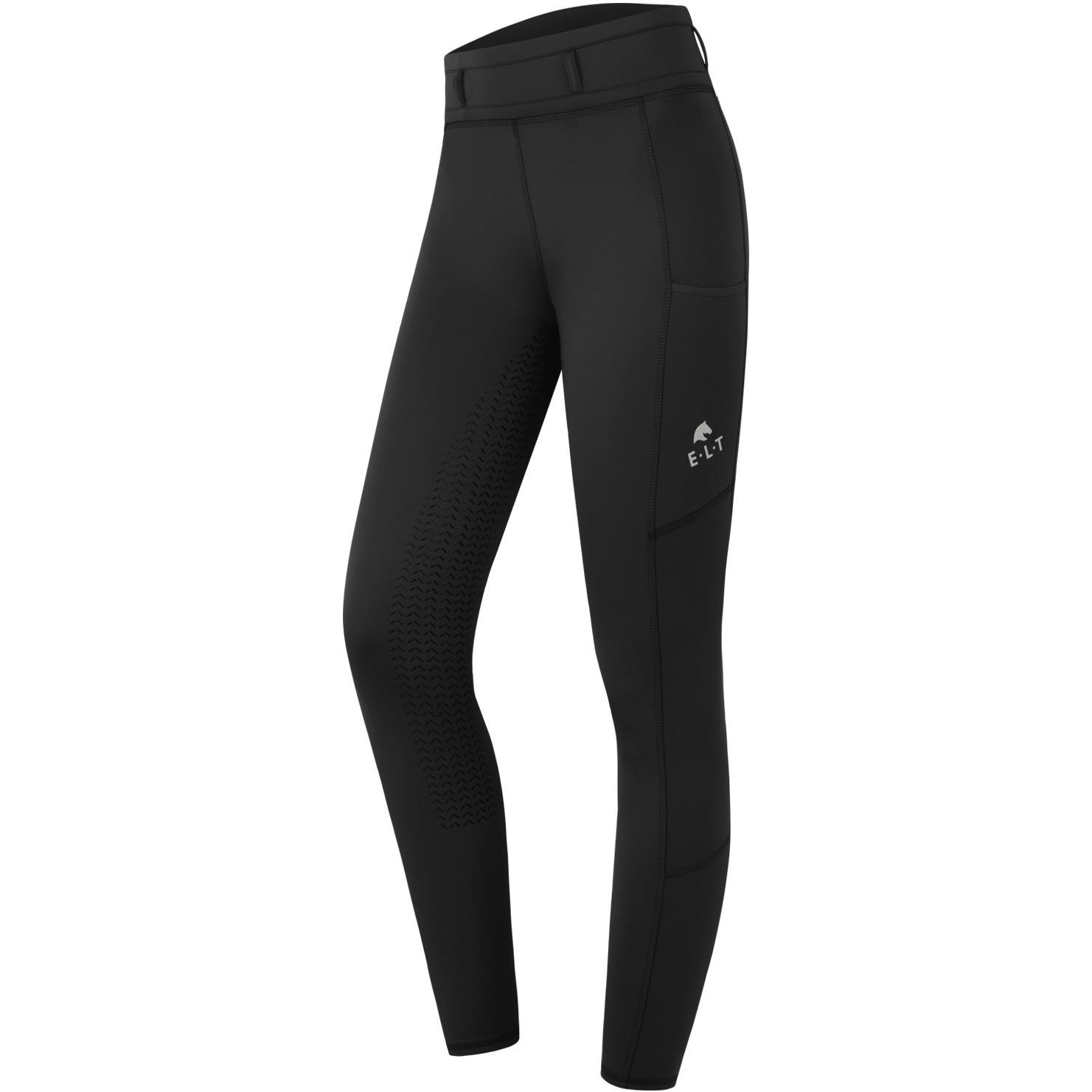 Winter Kinder Reitleggings Silikon Vollbesatz ELLA schwarz