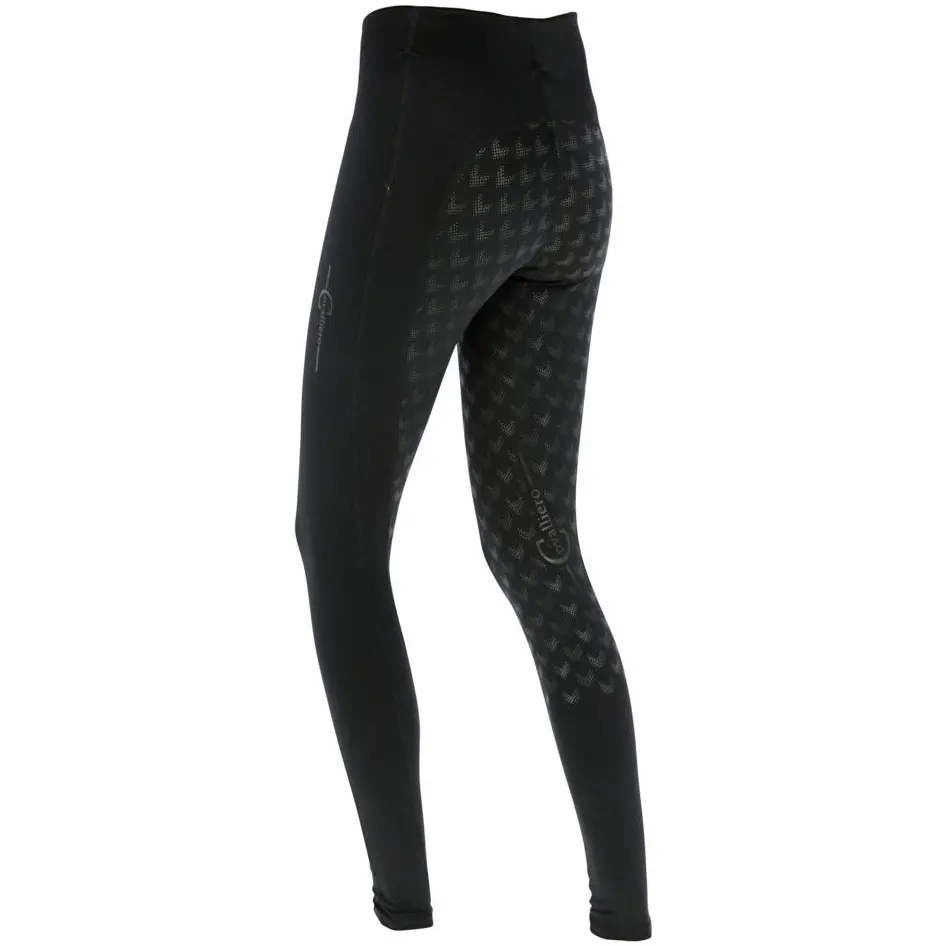 Kinder Reitleggings Silikon Vollbesatz EQUONA schwarz