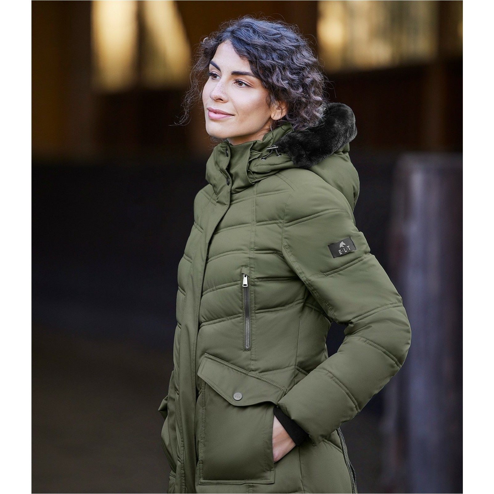 Damen Reitmantel SAPHIRA olive