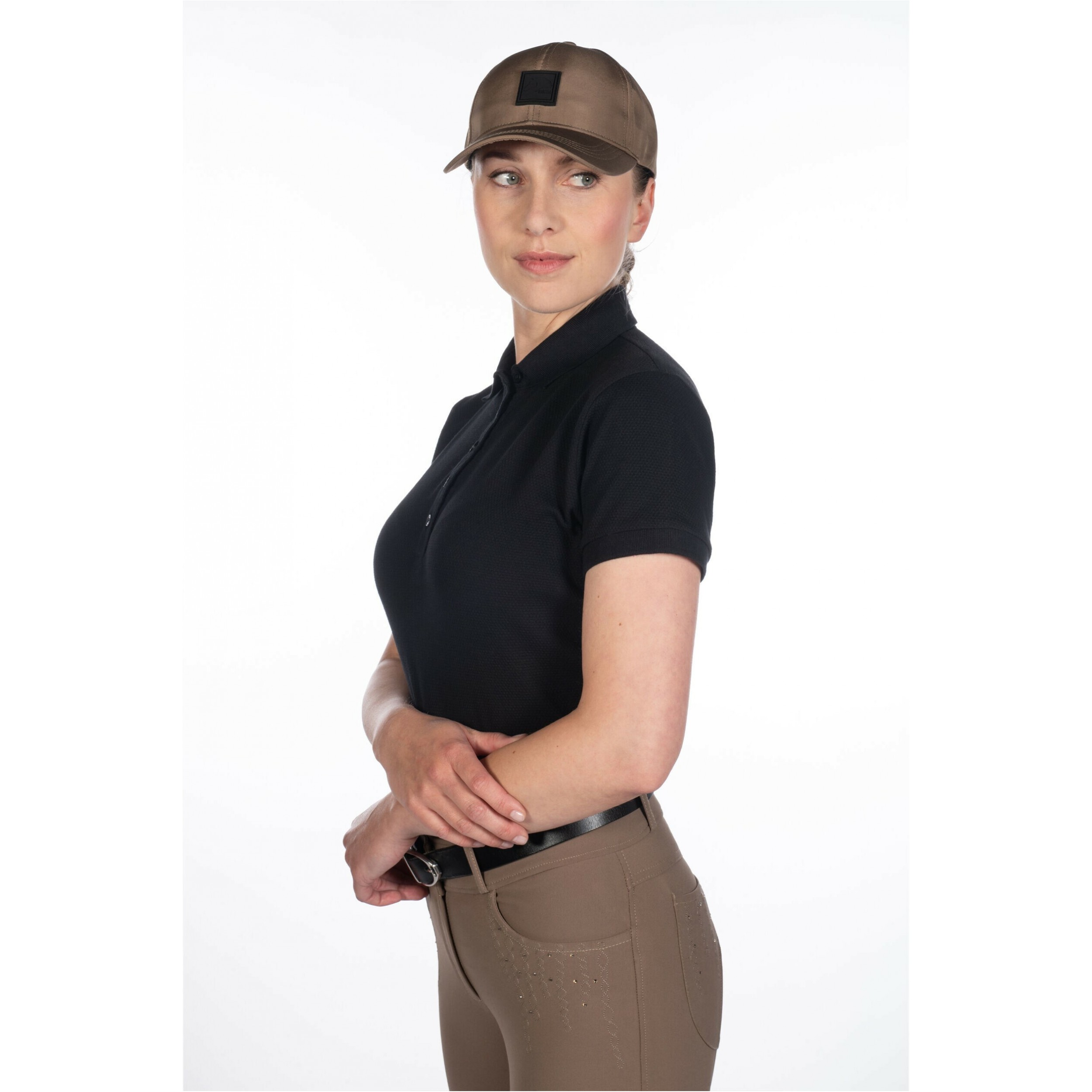 Damen Poloshirt ELISA schwarz