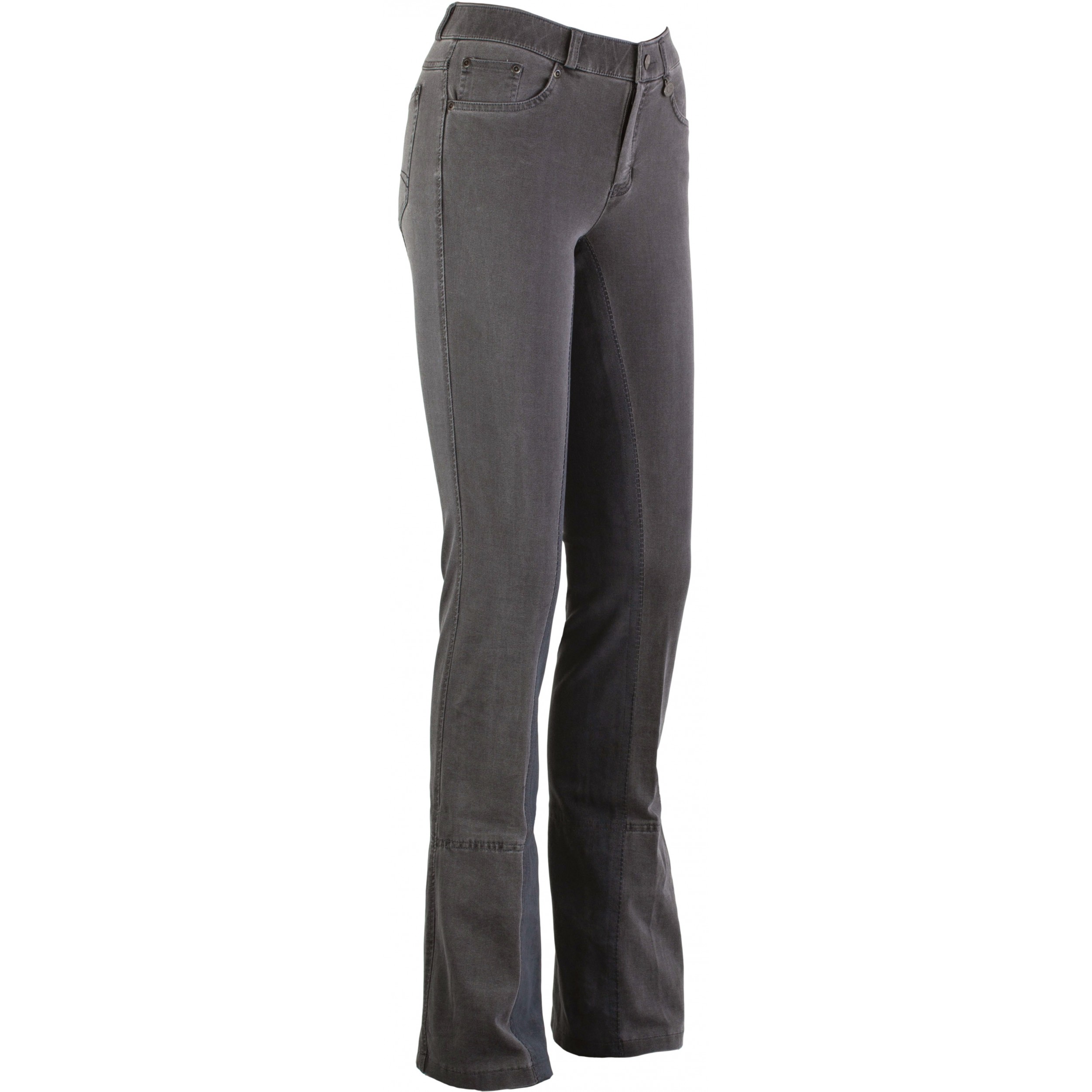 Damen Jodhpur Reithose Vollbesatz DINA Jeans hellgrau/asphalt 