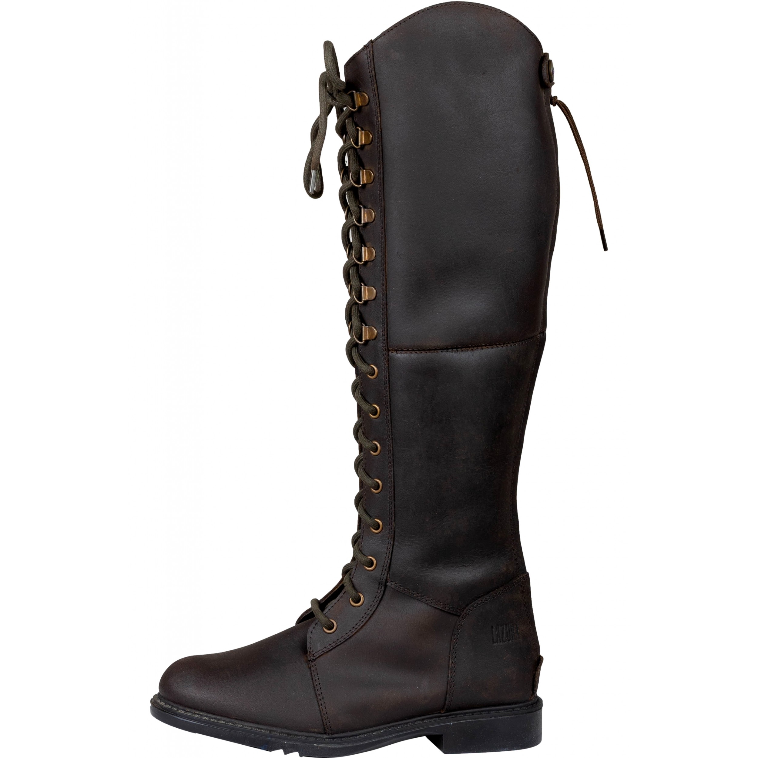 Winter Damen Reitstiefel PERTH Echtleder braun