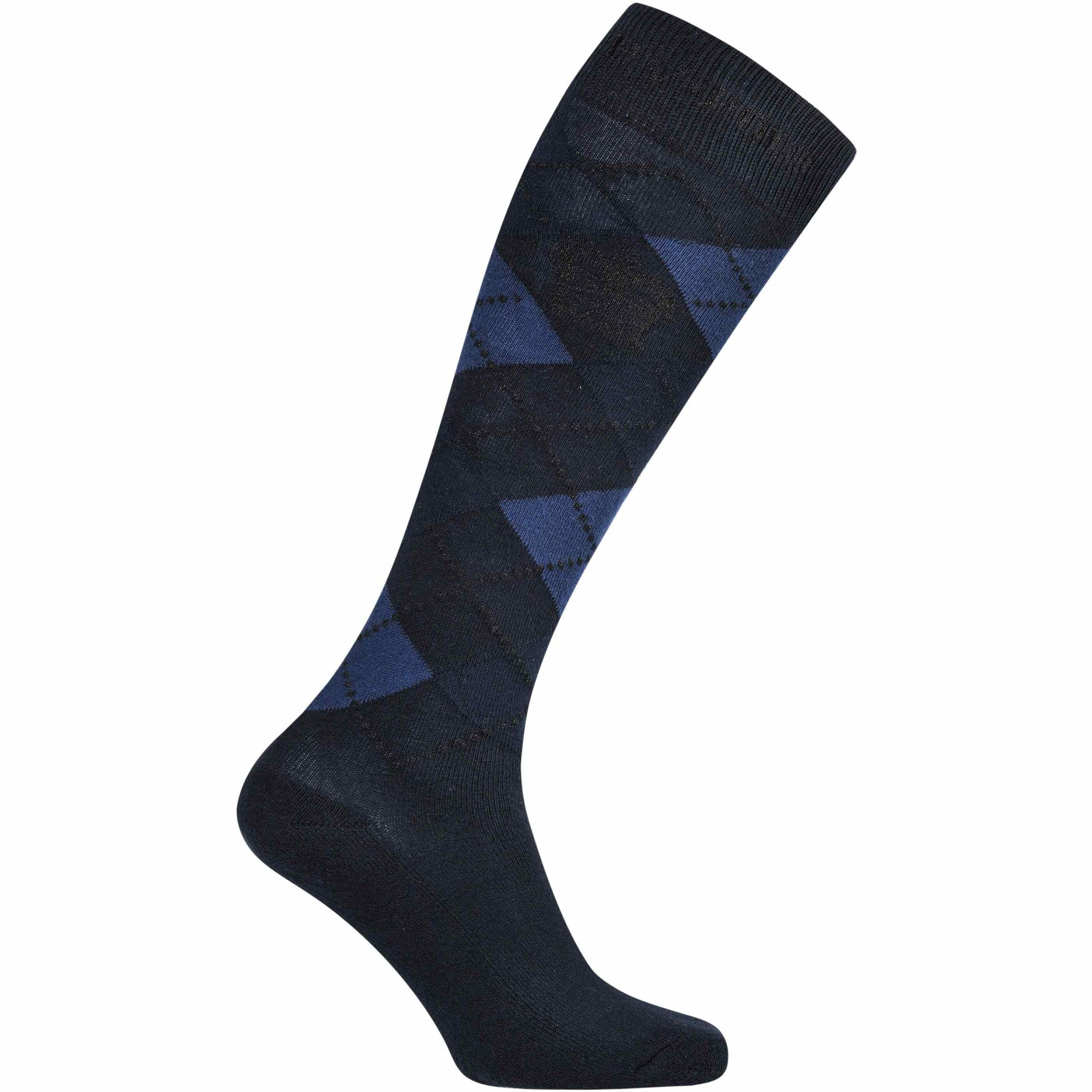 Damen Reitsocken HVPArgyle dark navy 